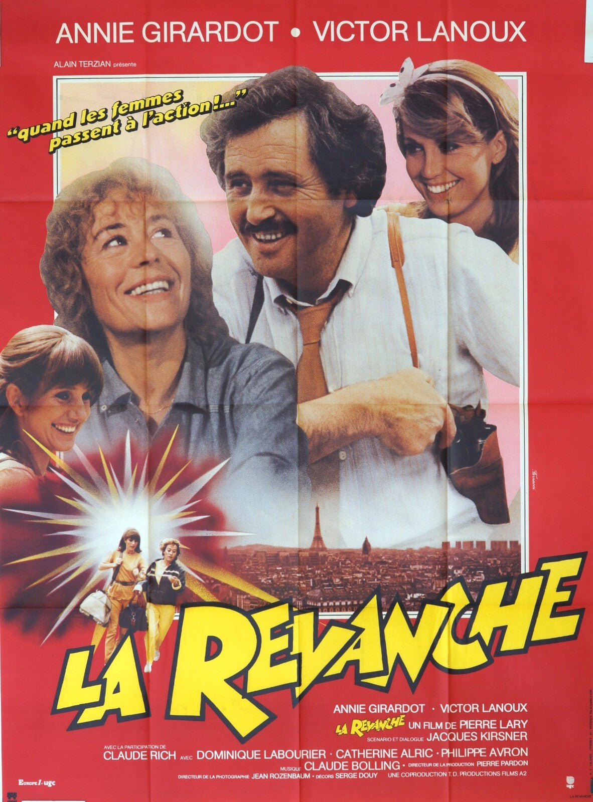 LA REVANCHE ORIGINAL MOVIE POSTER 120x160 ANNIE GIRARDOT