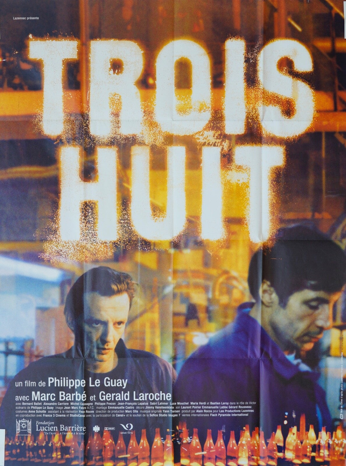 TROIS HUIT MOVIE POSTER ORIGINAL 120x160 PHILIPPE LE GUAY