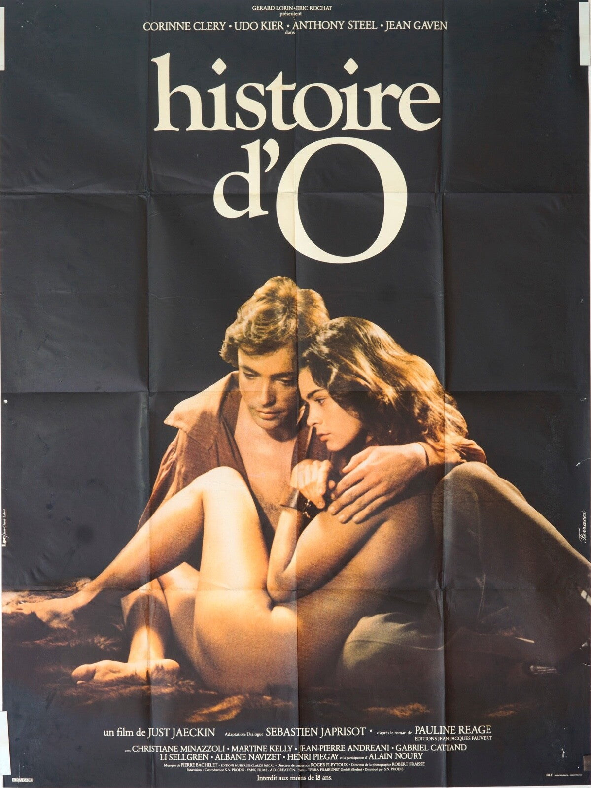 HISTOIRE D’O ORIGINAL MOVIE POSTER 120x160 CHRISTIANE MINAZZOLI