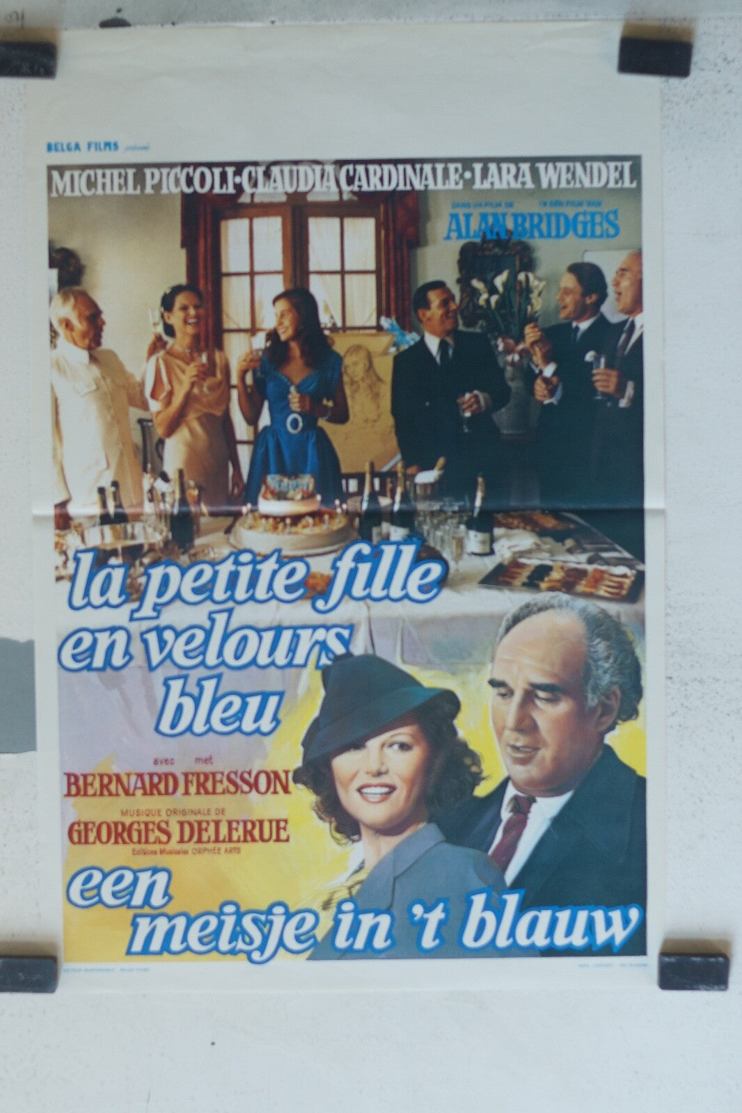 PETITE FILLE EN VELOURS BLEU (LA)MOVIE POSTER ORIGINAL 30x55 Michel Piccoli ,