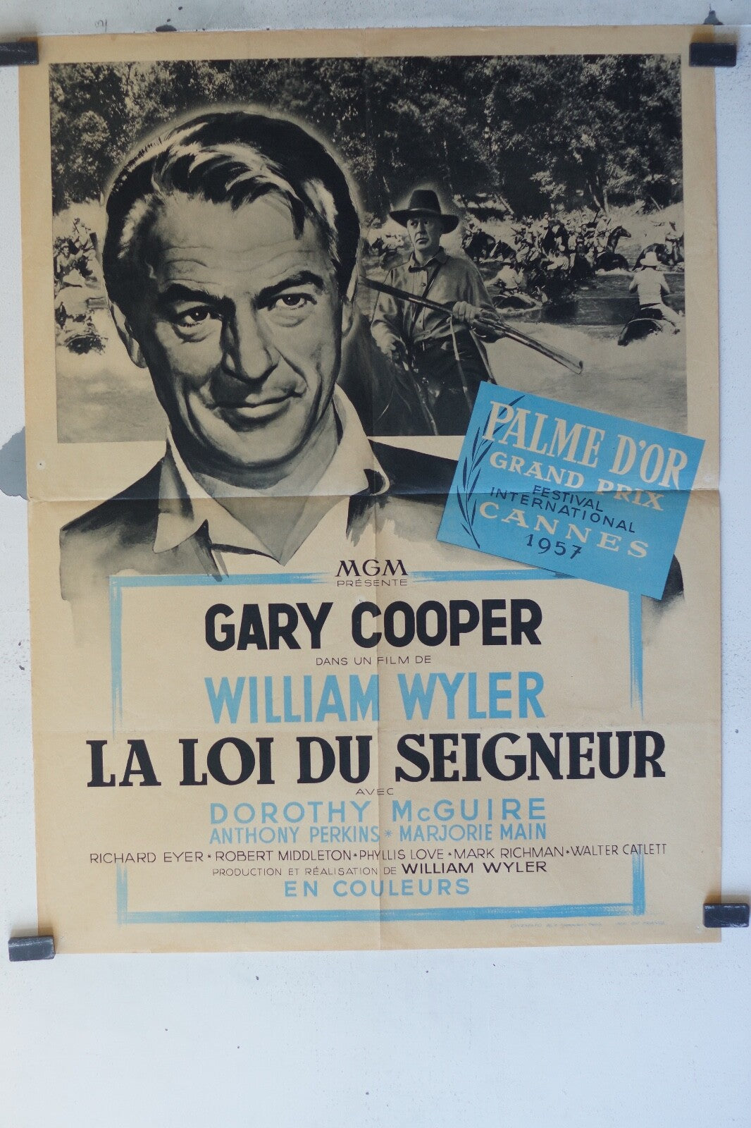 LOI DU SEIGNEUR (LA) Movieposter ORIGINAL 60x80 Gary Cooper , Dorothy McGuire