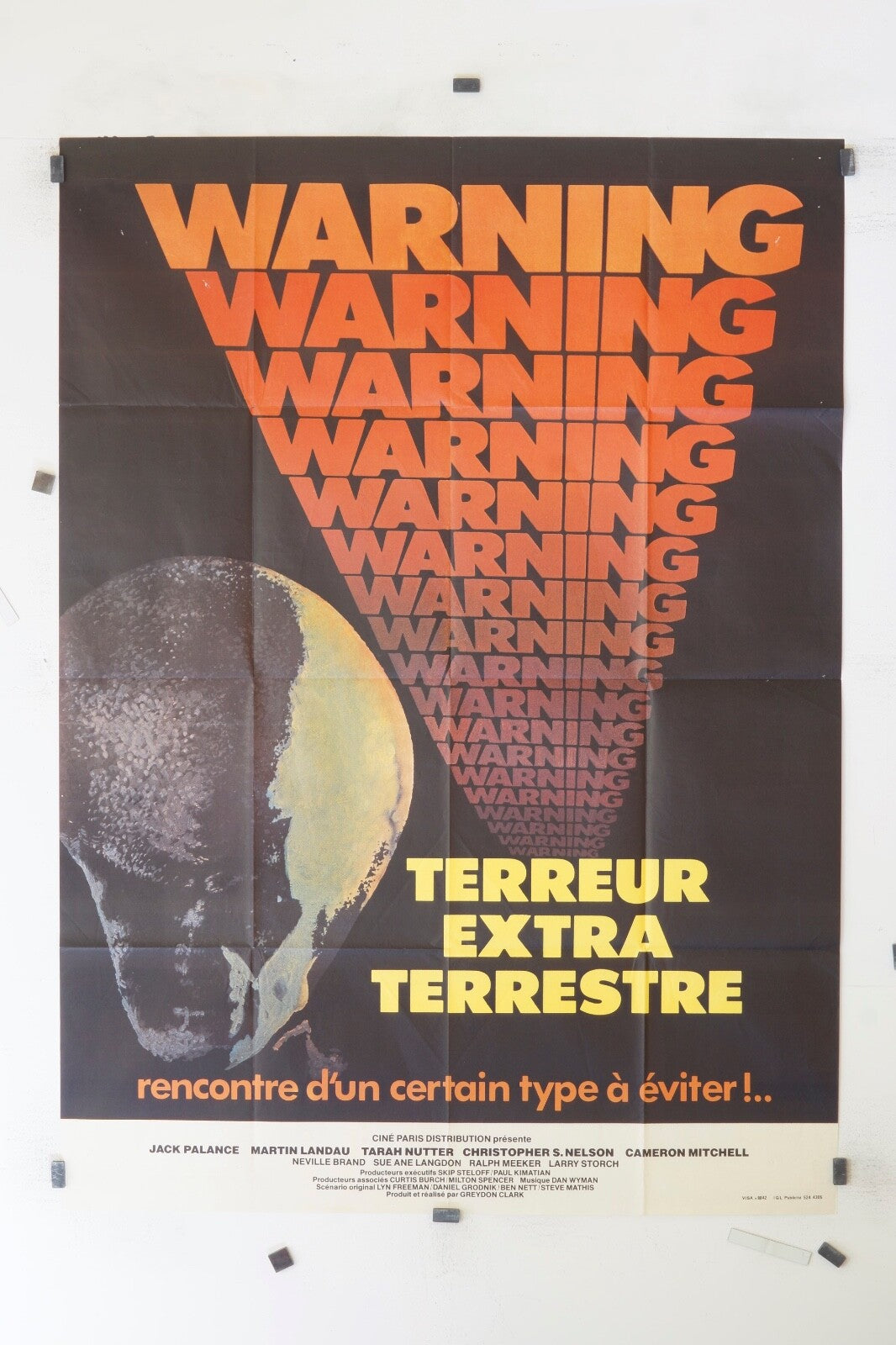 TERREUR EXTRA TERRESTRE JACK PALANCE ORIGINAL MOVIE POSTER 120x160