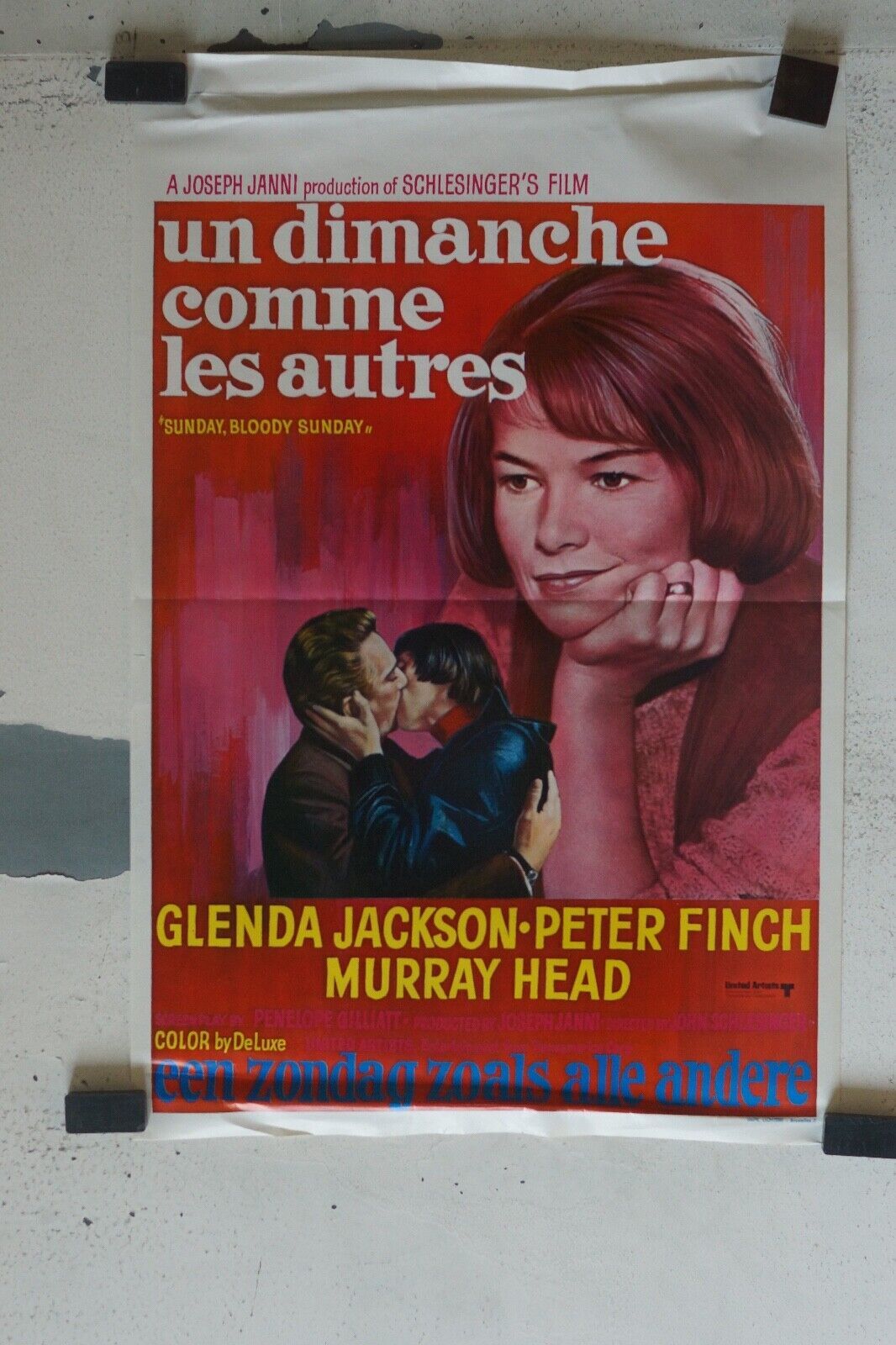 UN DIMANCHE COMME LES AUTRES MOVIE POSTER ORIGINAL (55X37) GLENDA JACKSON