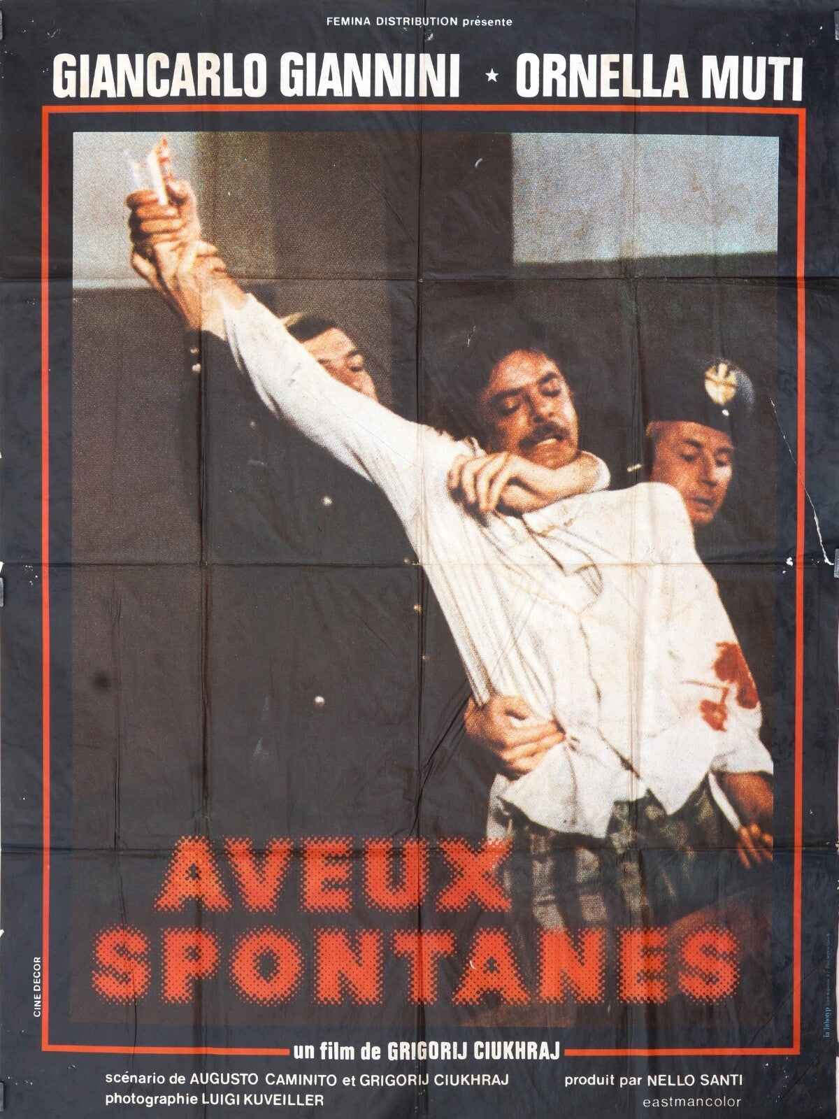AVEUX SPONTANÉS MOVIE POSTER ORIGINAL 120x160 ORNELLA MUTI