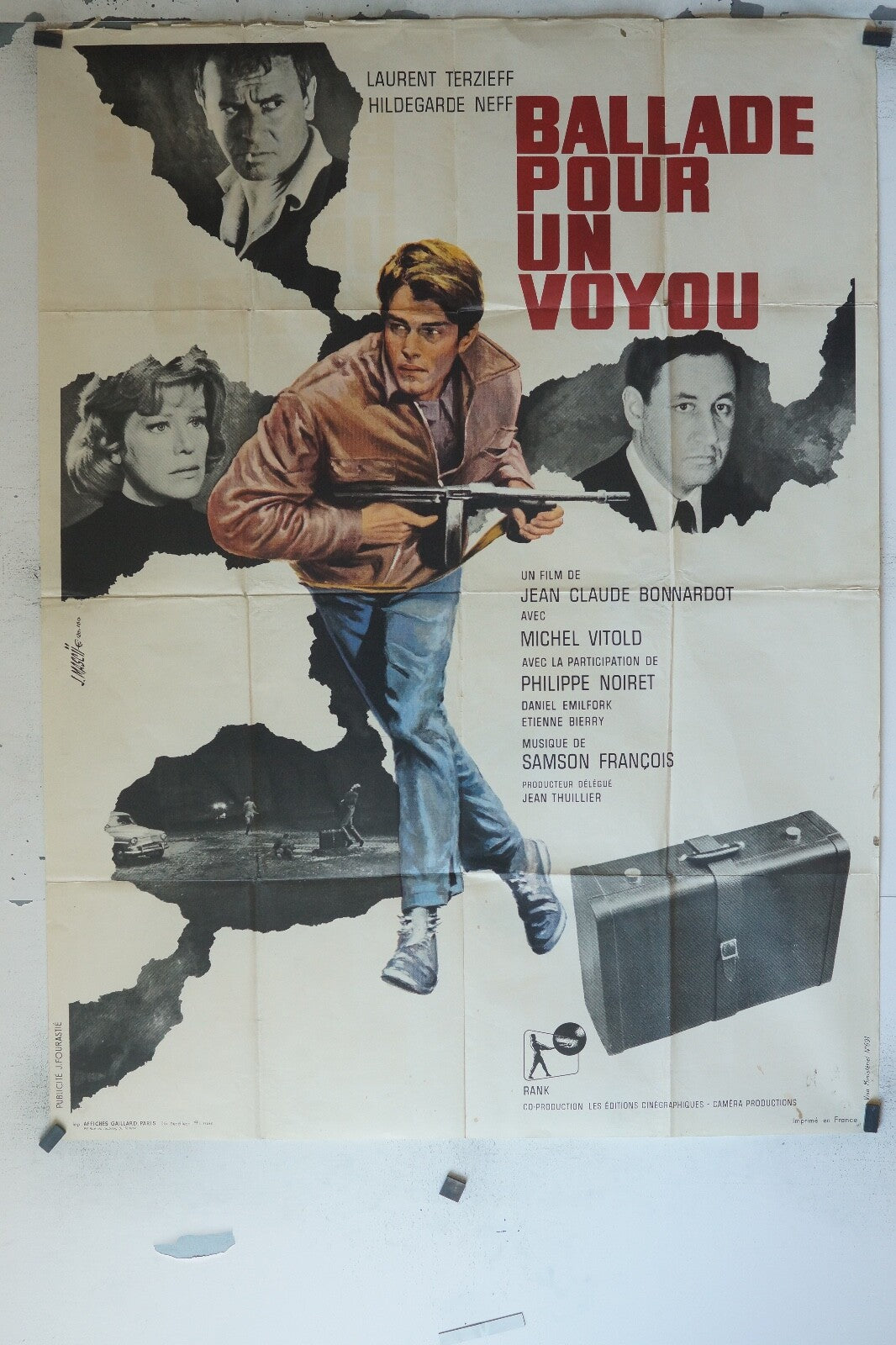 BALLADE POUR UN VOYOU POSTER ORIGINAL 120x160 MICHEL VITOLO