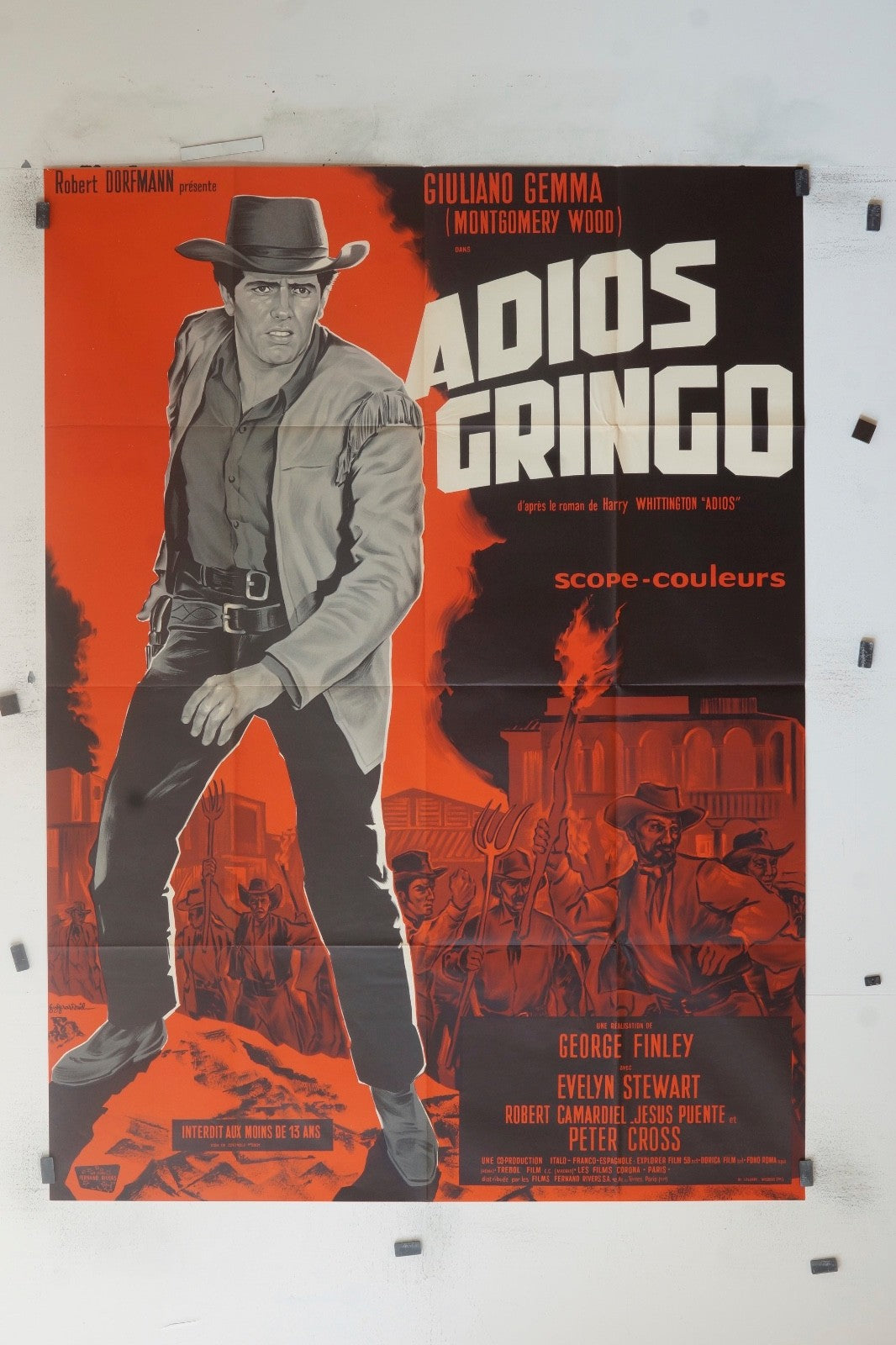 ADIOS GRINGO GIULIANO GEMMA MOVIE POSTER ORIGINAL 120x160