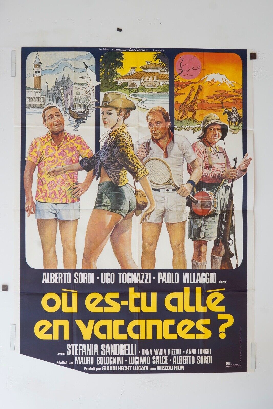OÙ ES-TU ALLÉ EN VACANCES ? movie poster ORIGINAL (120x160) ALBERTO SORDI
