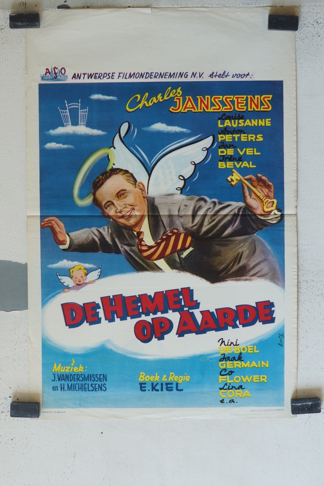 DE HEMEL OP AARDE (POSTER ORIGINAL) 30X55 Mini De Boel , Jaak Germain