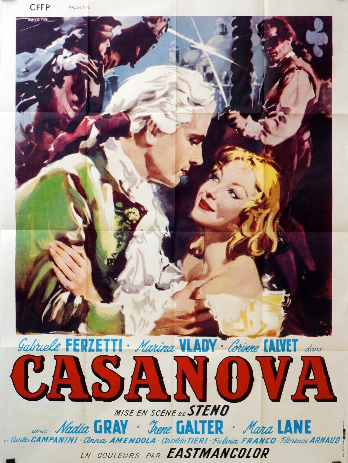 CASANOVA MOVIE POSTER ORIGINAL 120x160 MARINA VLADY