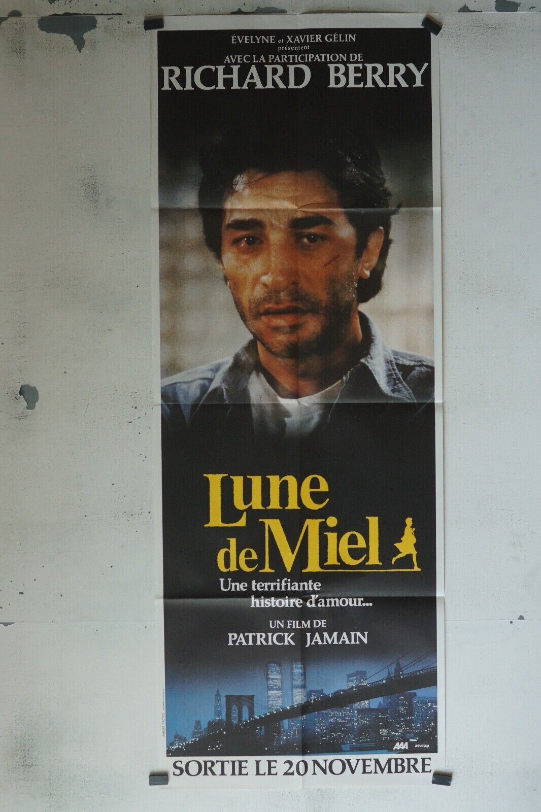 LUNE DE MIEL 60x160 ORIGINAL MOVIE POSTER RICHAR BERRY