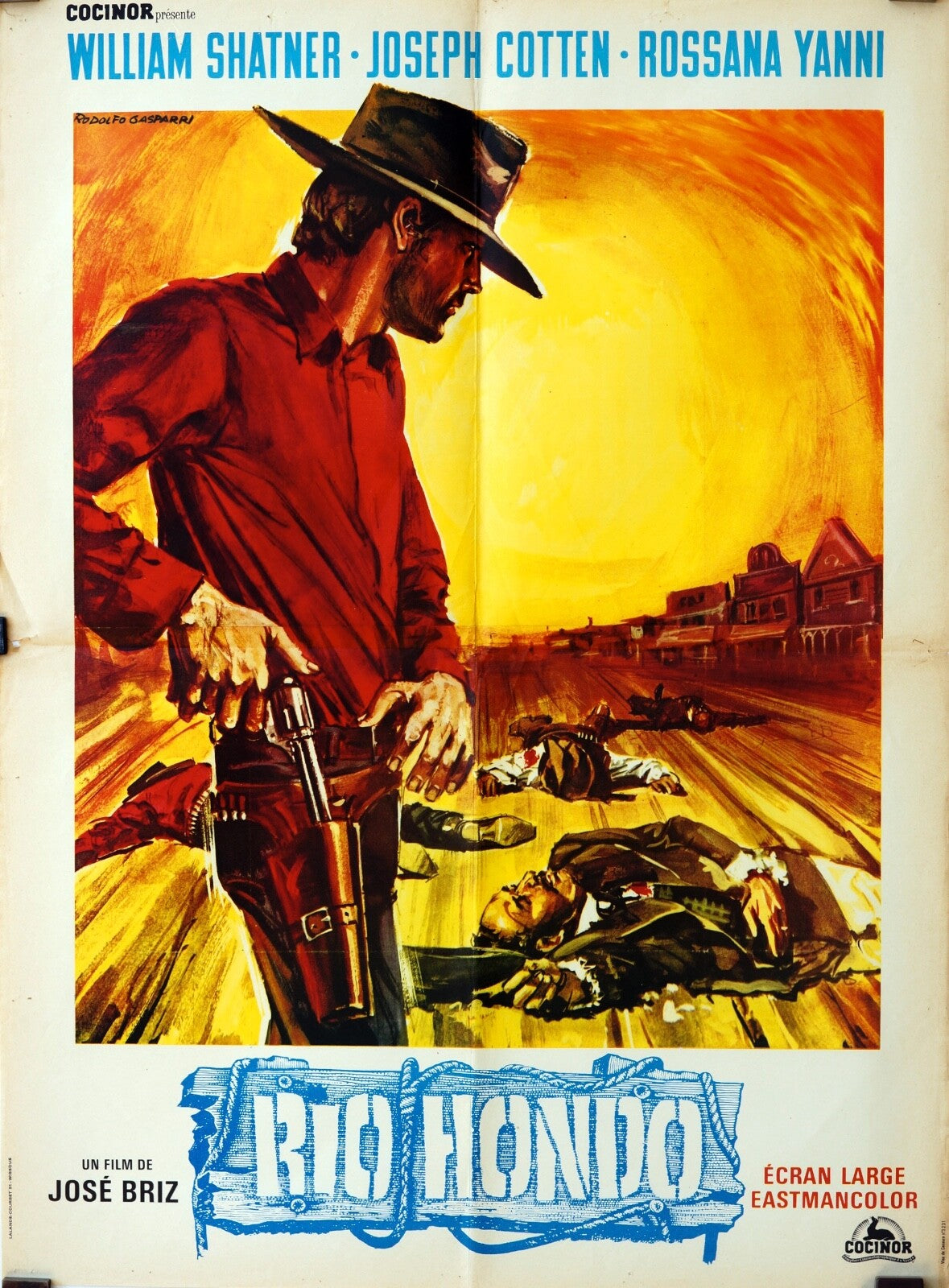 RIO HONDO Original Poster (Belge Version) COMANCHE BLANCO