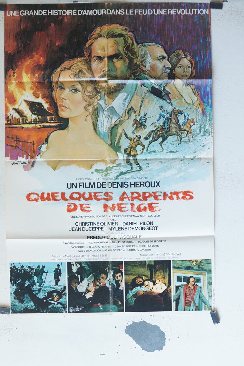 QUELQUES ARPENTS DE NEIGE MOVIE POSTER ORIGINAL (65X90) Christine Olivier