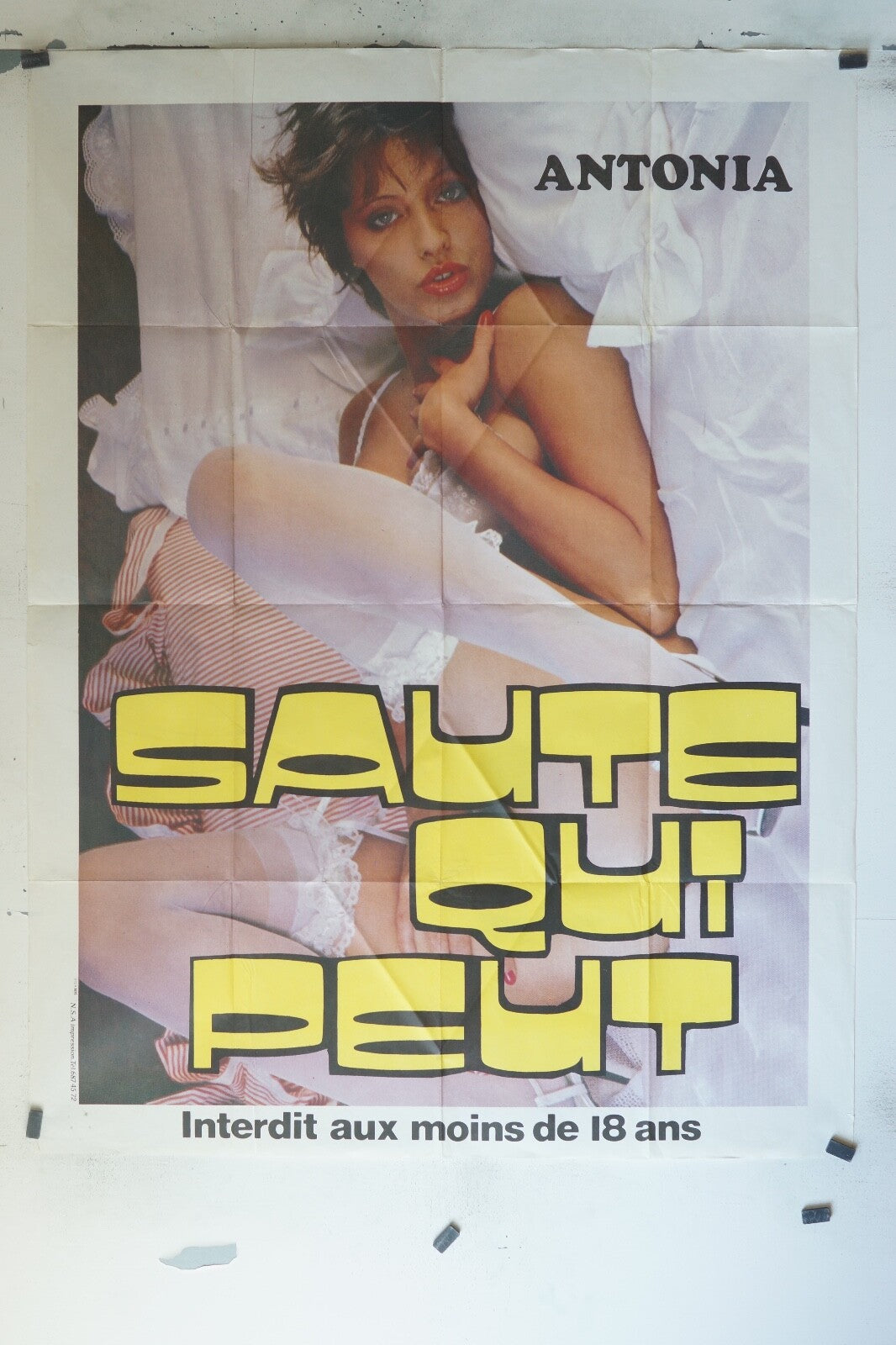 SAUTE QUI PEUT, MOVIE POSTER EROTIC, (120X160) ANTONIA
