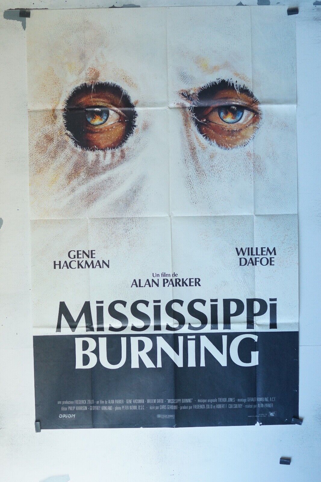 MISSISSIPPI BURNING MOVIE POSTER ORIGINAL 120x160 GENE HACKMAN
