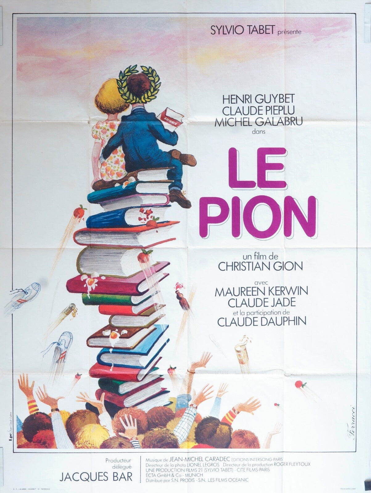 LE PION MOVIE POSTER ORIGINAL (120X160) HENRI GUYBET