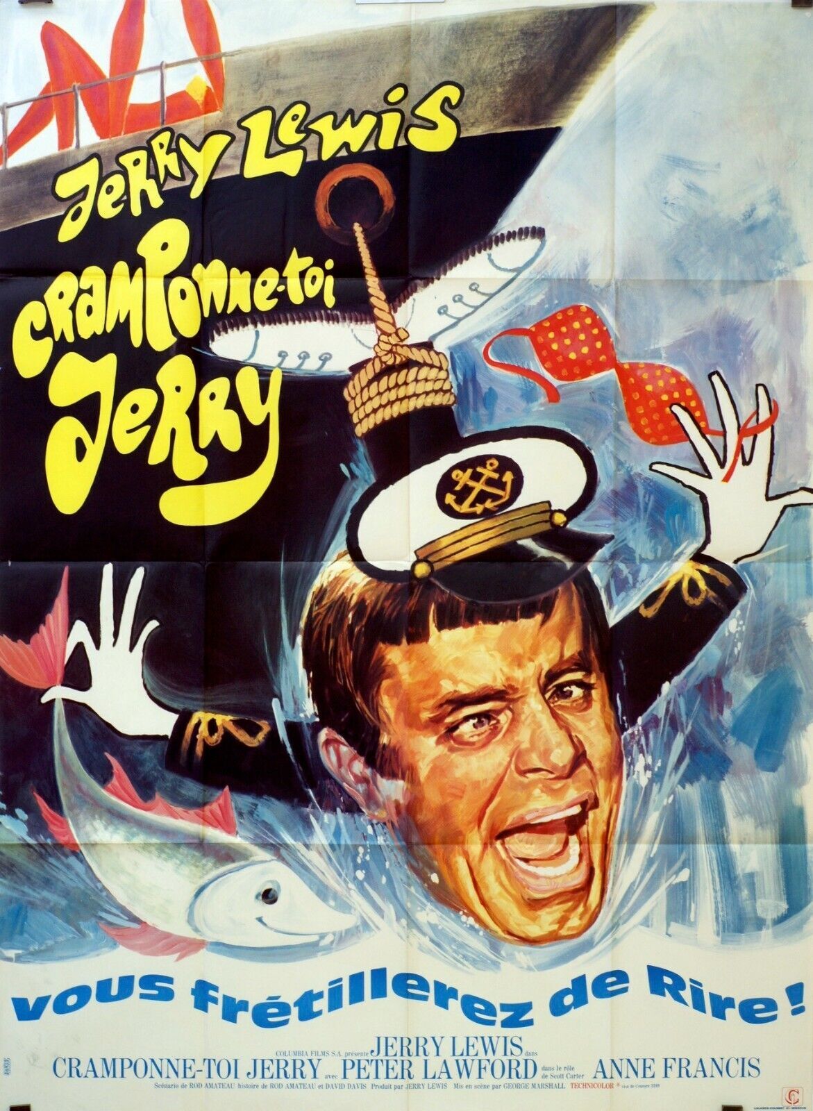 CRAMPONNE-TOI JERRY POSTER ORIGINAL 120x160 JERRY LEWIS
