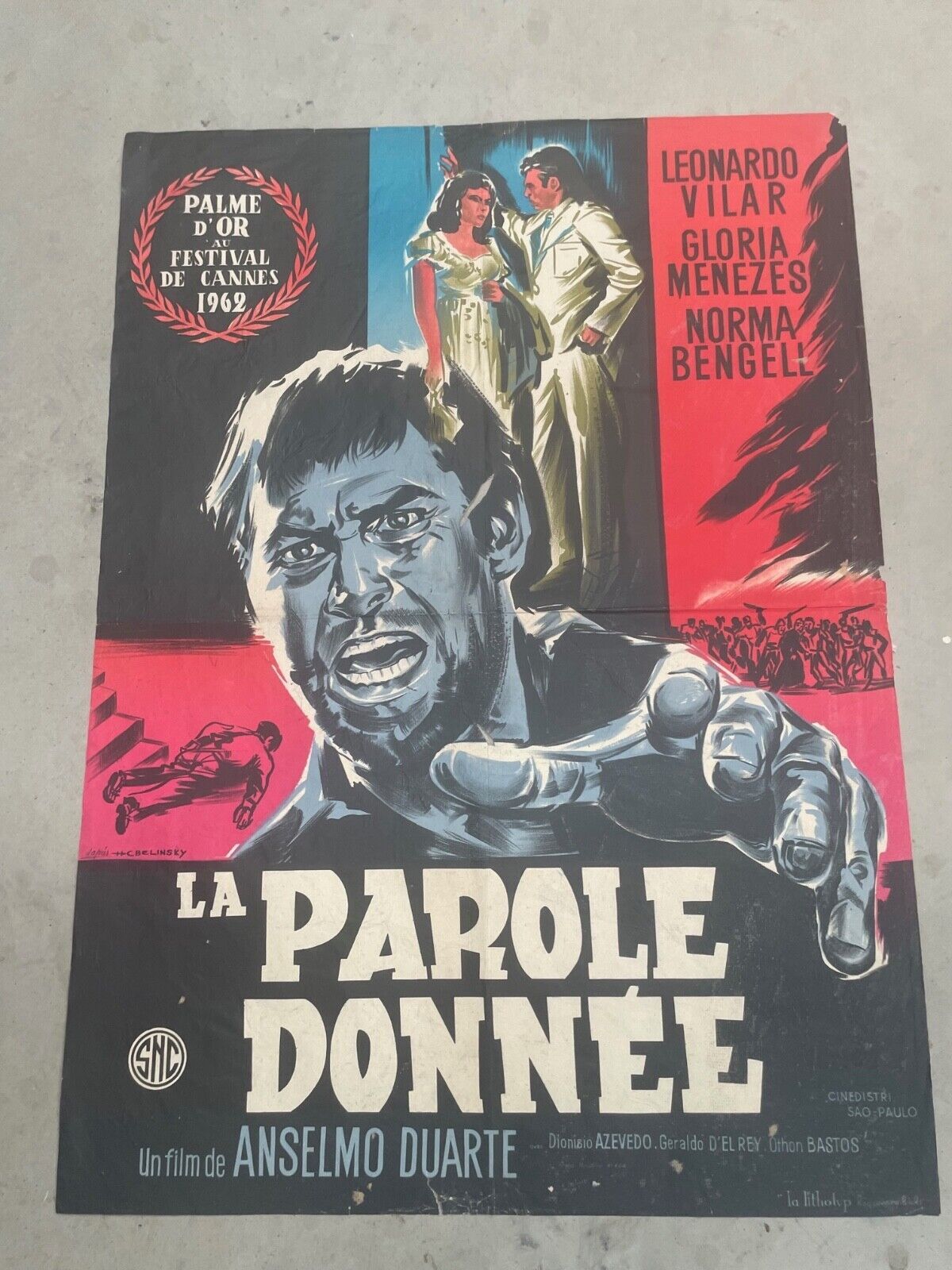 LA PAROLE DONNÉE POSTER ORIGINAL 60x80 LEONARDO VILAR
