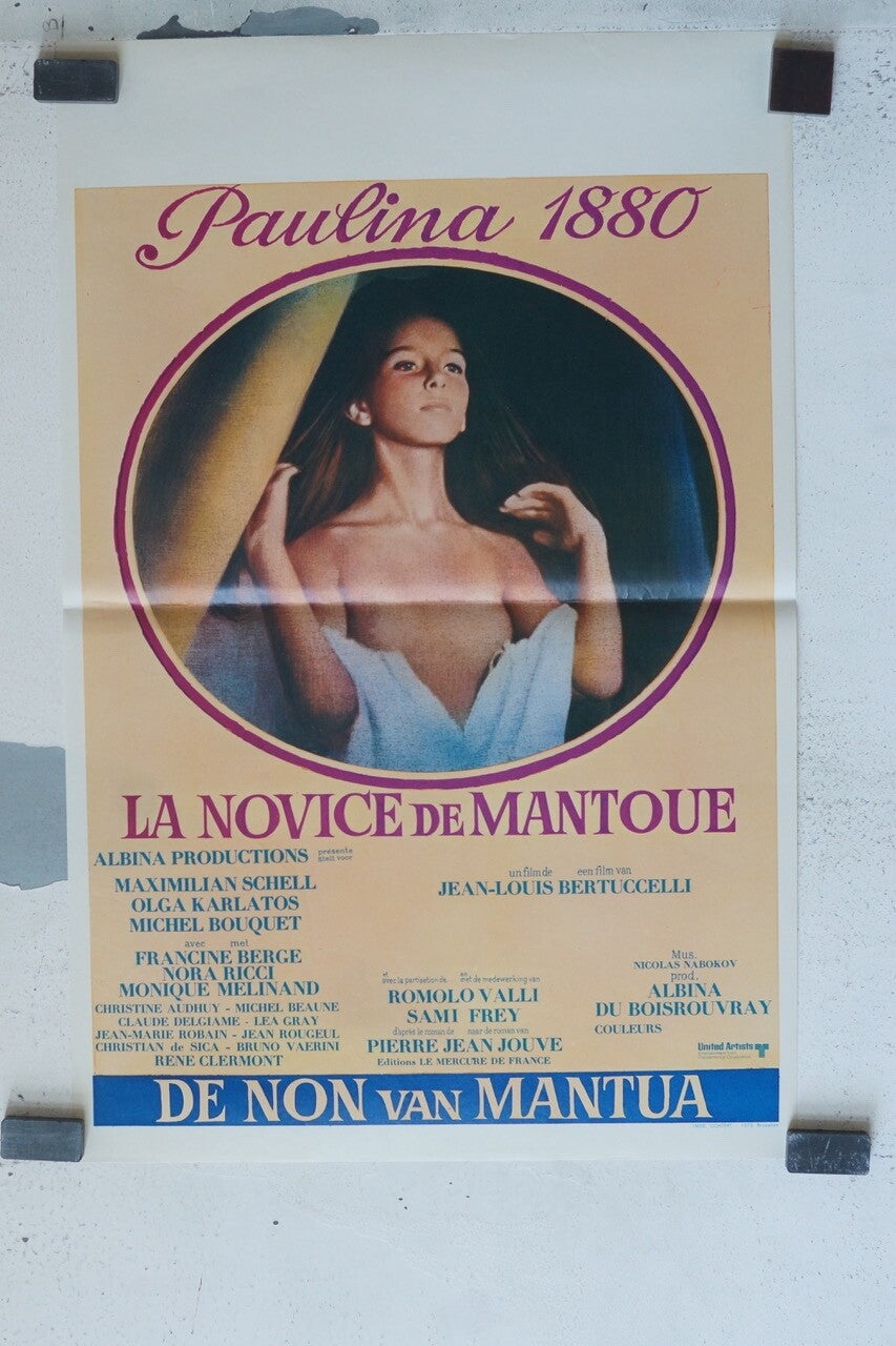 PAULINA 1880, BELGIUM MOVIE POSTER 35x55 MAXIMILIEN SCHELL, OLGA KARKATOS