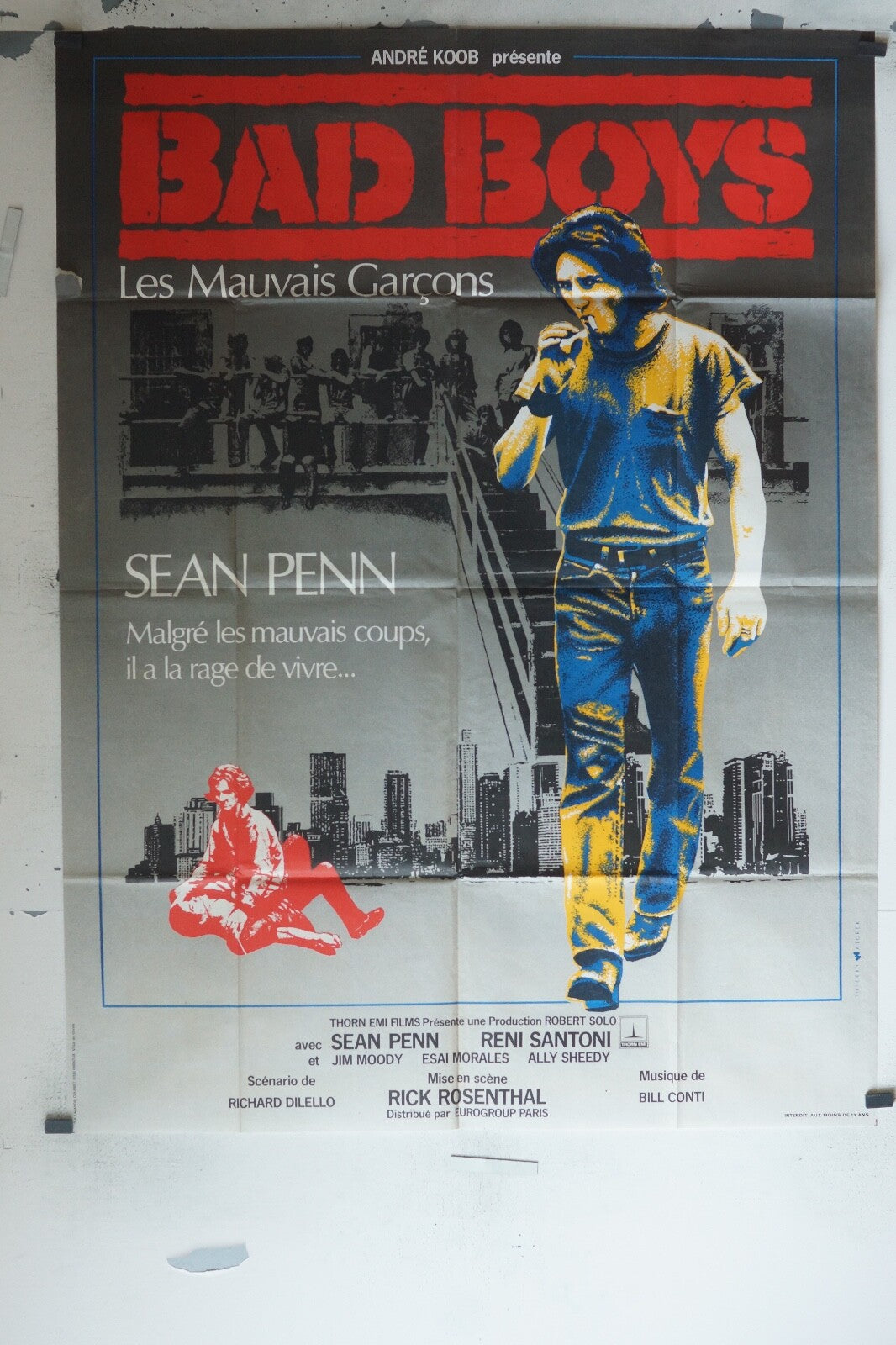 BAD BOYS MOVIE POSTER ORIGINAL 120x160 SEAN PENN