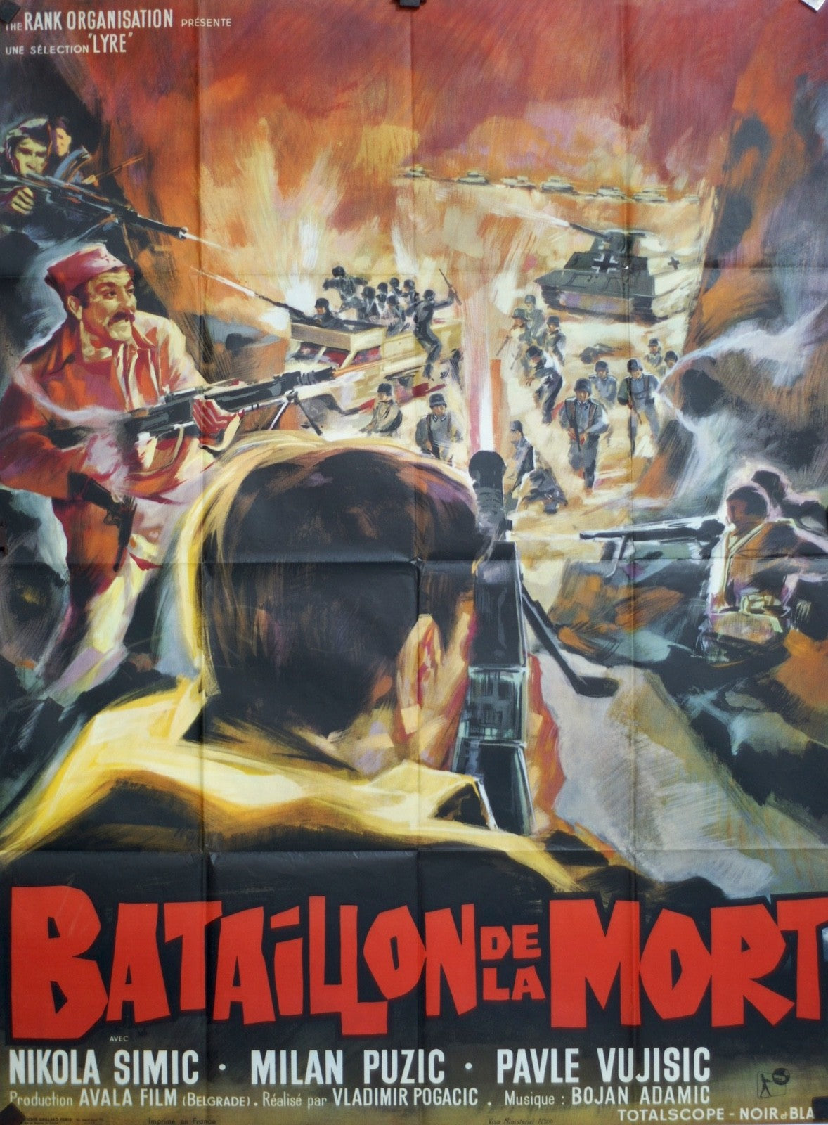 BATAILLONS DE LA MORT KIKOLA SIMIC movie poster ORIGINAL 120x160