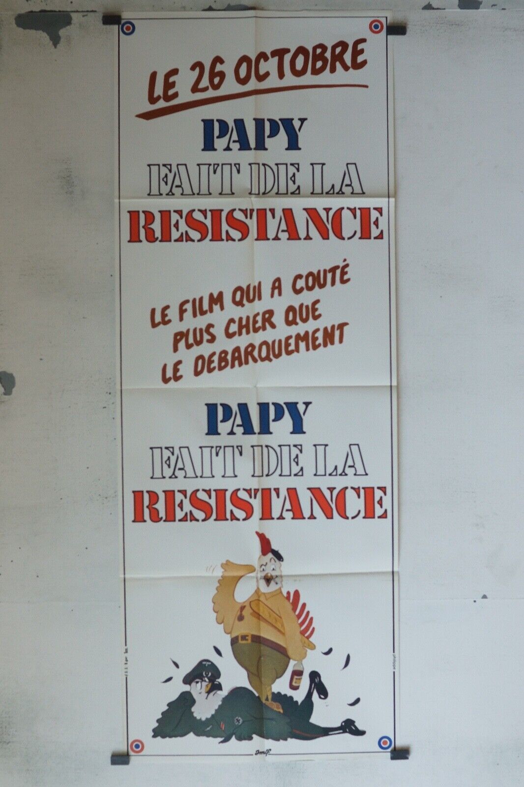 PAPY FAIT DE LA RÉSISTANCE MOVIE POSTER ORIGINAL 60x160
