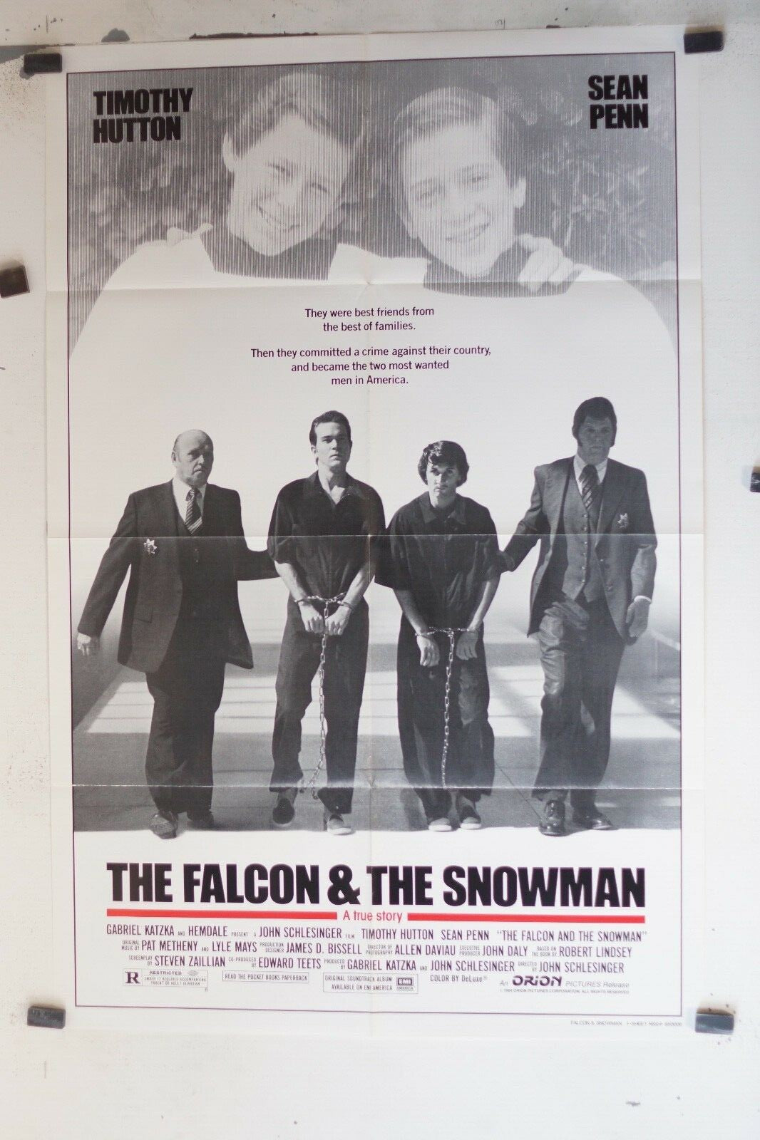 THE FALCON & THE SNOWMAN MOVIE POSTER ORIGINAL 69x103, John Schlesinger