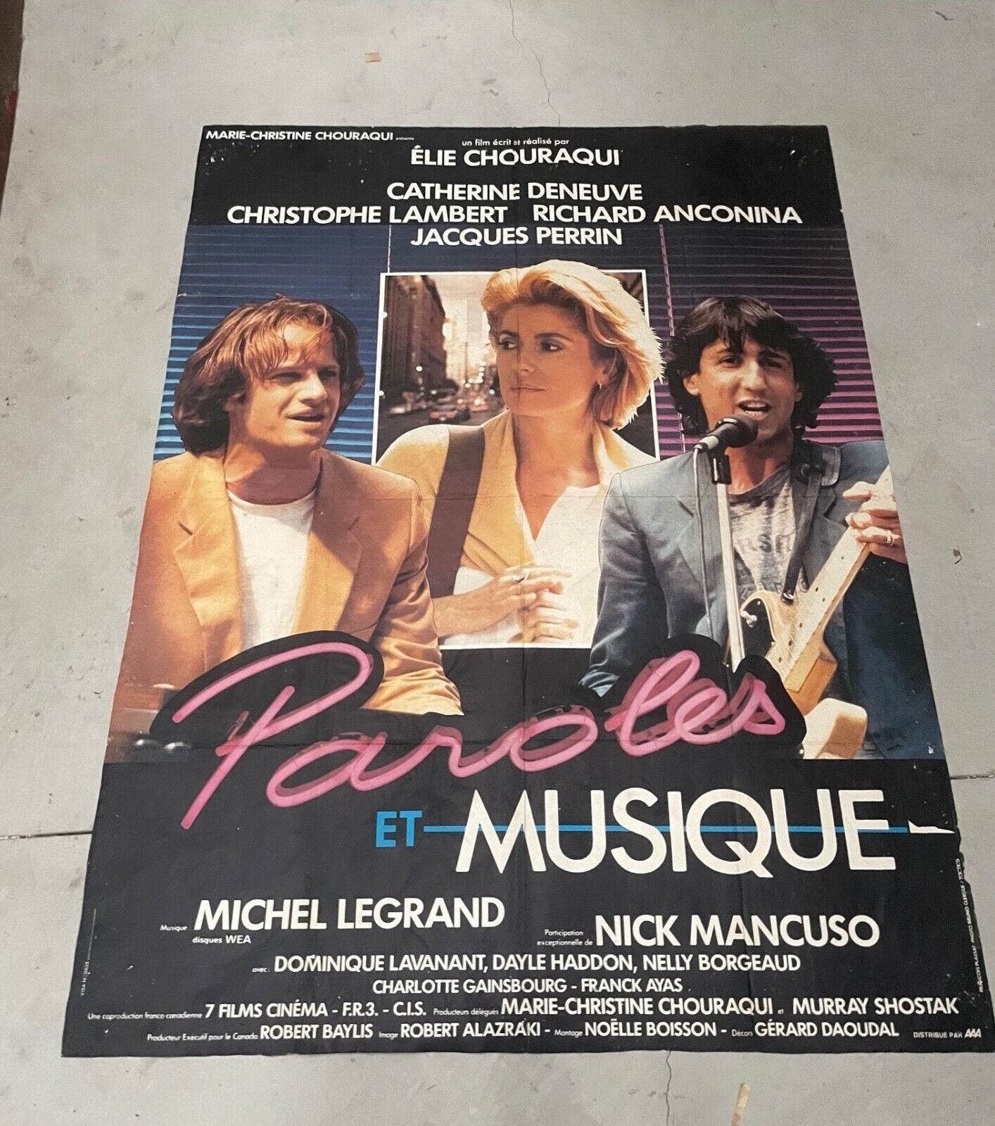 LE RETOUR DES BIDASSES EN FOLIE MOVIE POSTER ORIGINAL 120x160 MICHEL LEGRAND