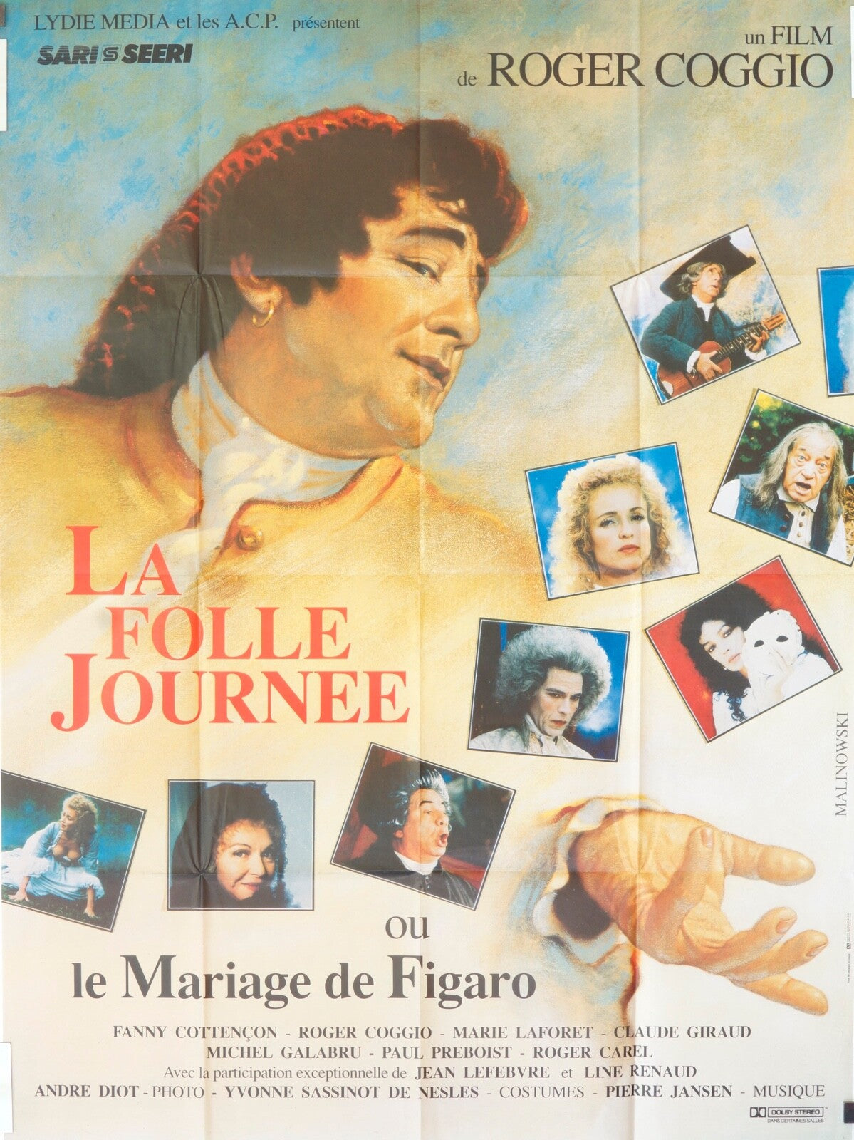 LA FOLLE JOURNÉE MOVIE POSTER ORIGINAL (120X160) FANNY COTTENON