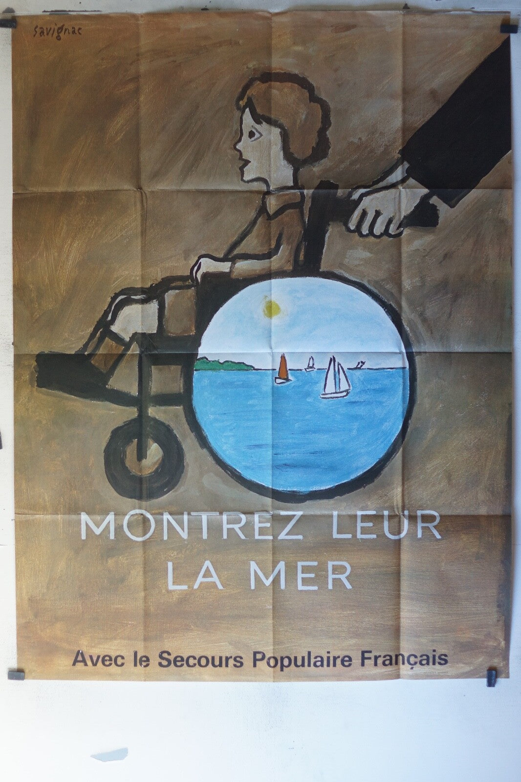 MONTREZ LEUR LA MER MOVIE POSTER ORIGINAL120x160 Raymond Savignac