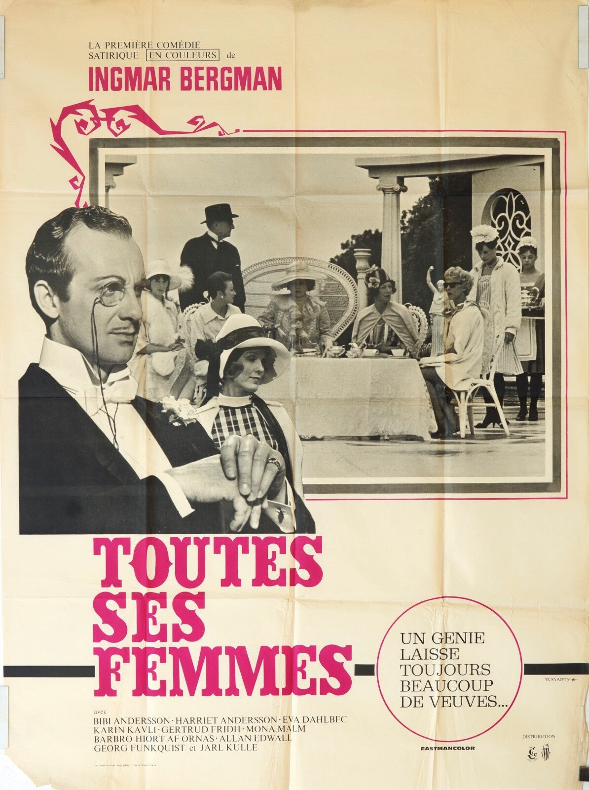 TOUTES SES FEMMES MOVIE POSTER ORIGINAL 120x160 GIULIANO GEMMA