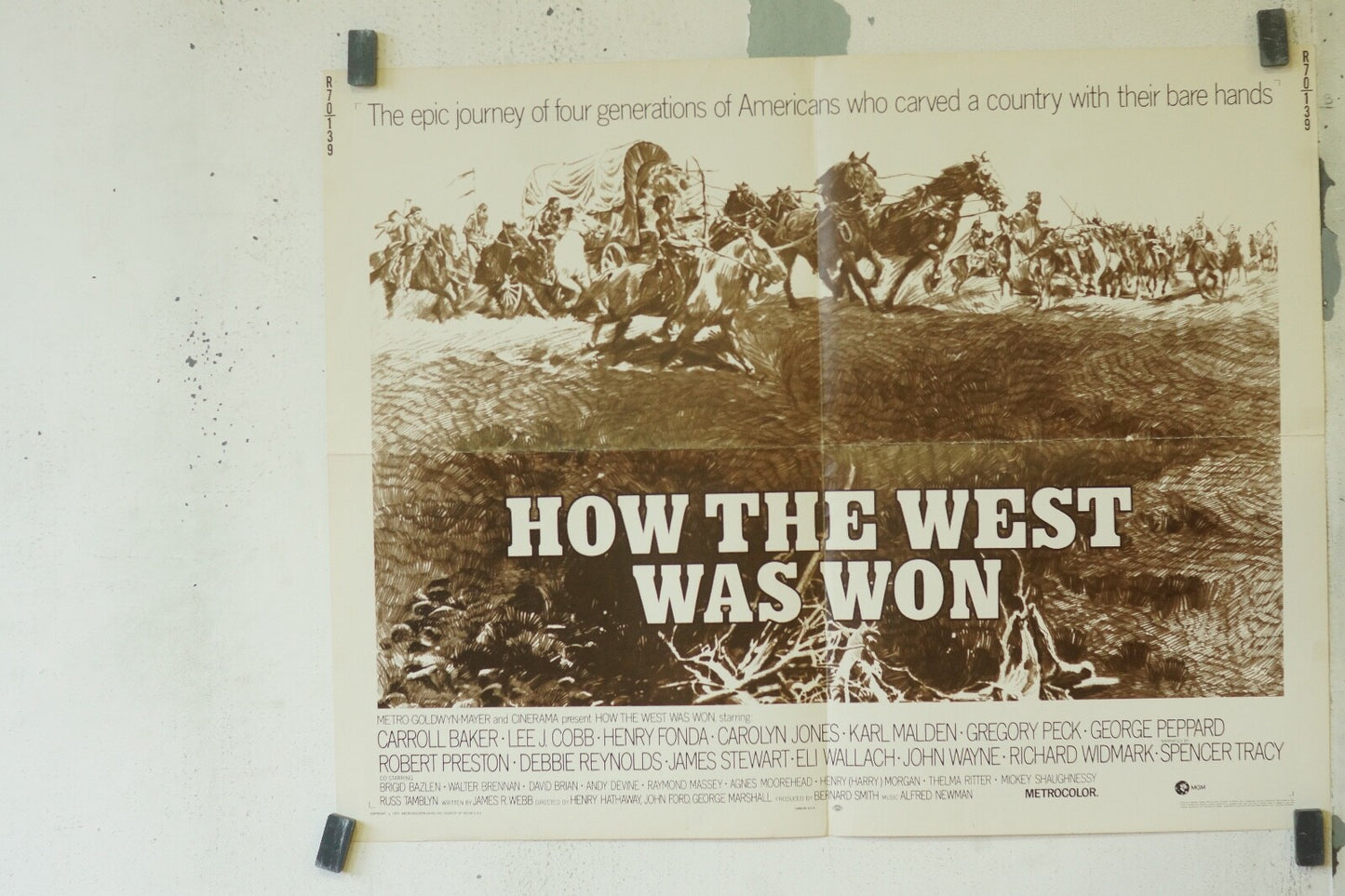 HOW THE WEST WON MOVIE POSTER ORIGINAL (56X70) CARROLL BAKER