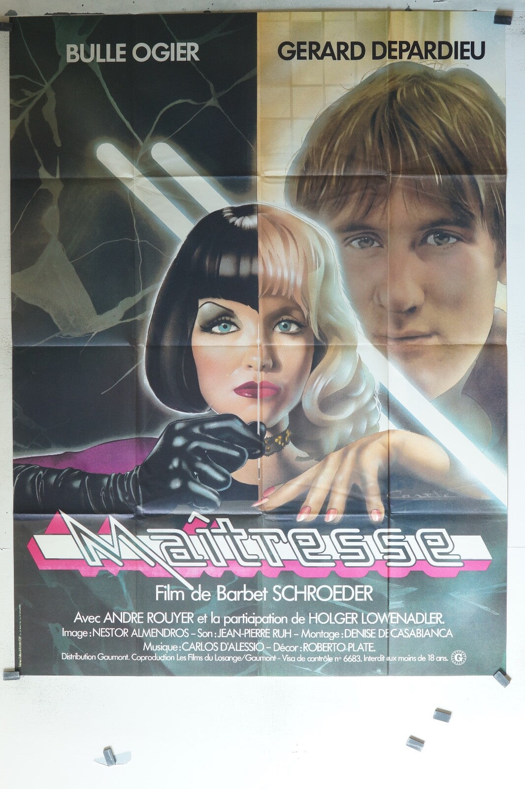 MAITRESSE movie poster ORIGINAL 120x160 Gerard Depardieu , Bull Ogier