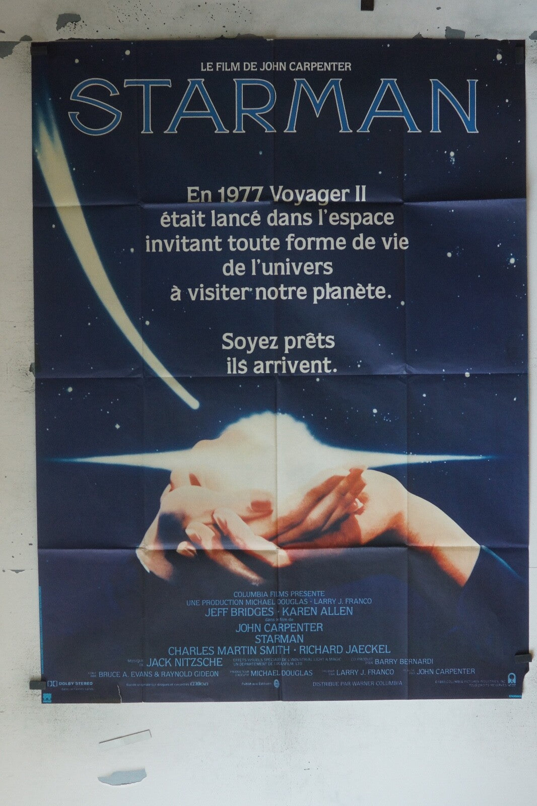 STARMAN ORIGINAL MOVIE POSTER 120x160 JOHN CARPENTER