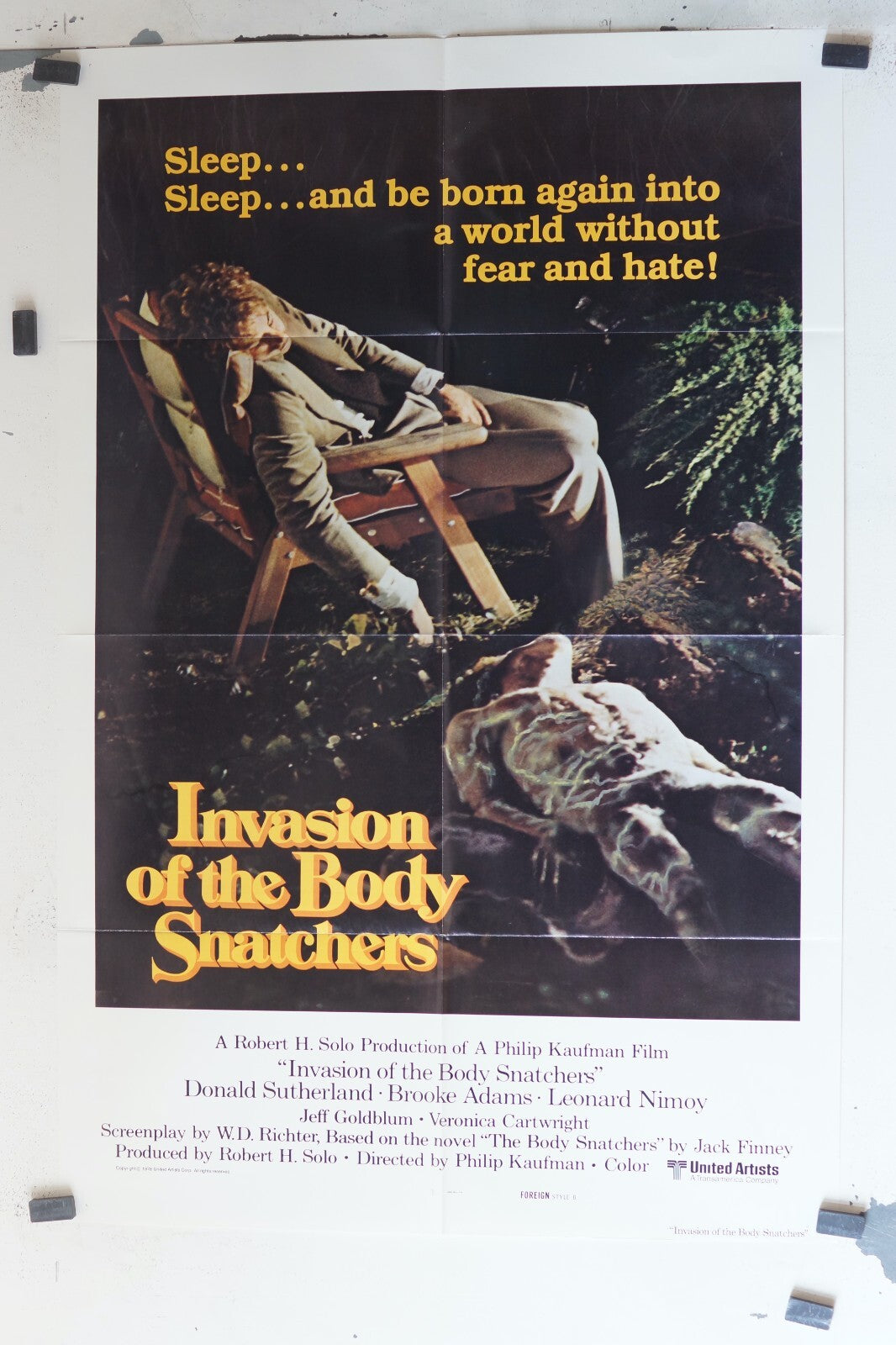 INVASION OF THE BODY SNATCHERS MOVIE POSTER ORIGINAL 69x103, Donald Sutherland