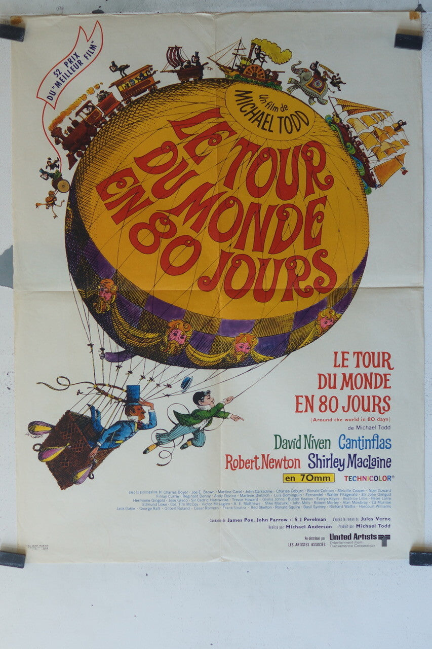 TOUR DU MONDE EN 80 JOURS (LE) MOVIE POSTER ORIGINAL (60X80) David Niven