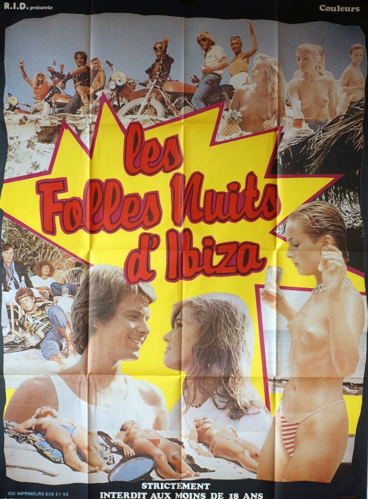 LES FOLLES NUITS D’IBIZA POSTER ORIGINAL 120x160