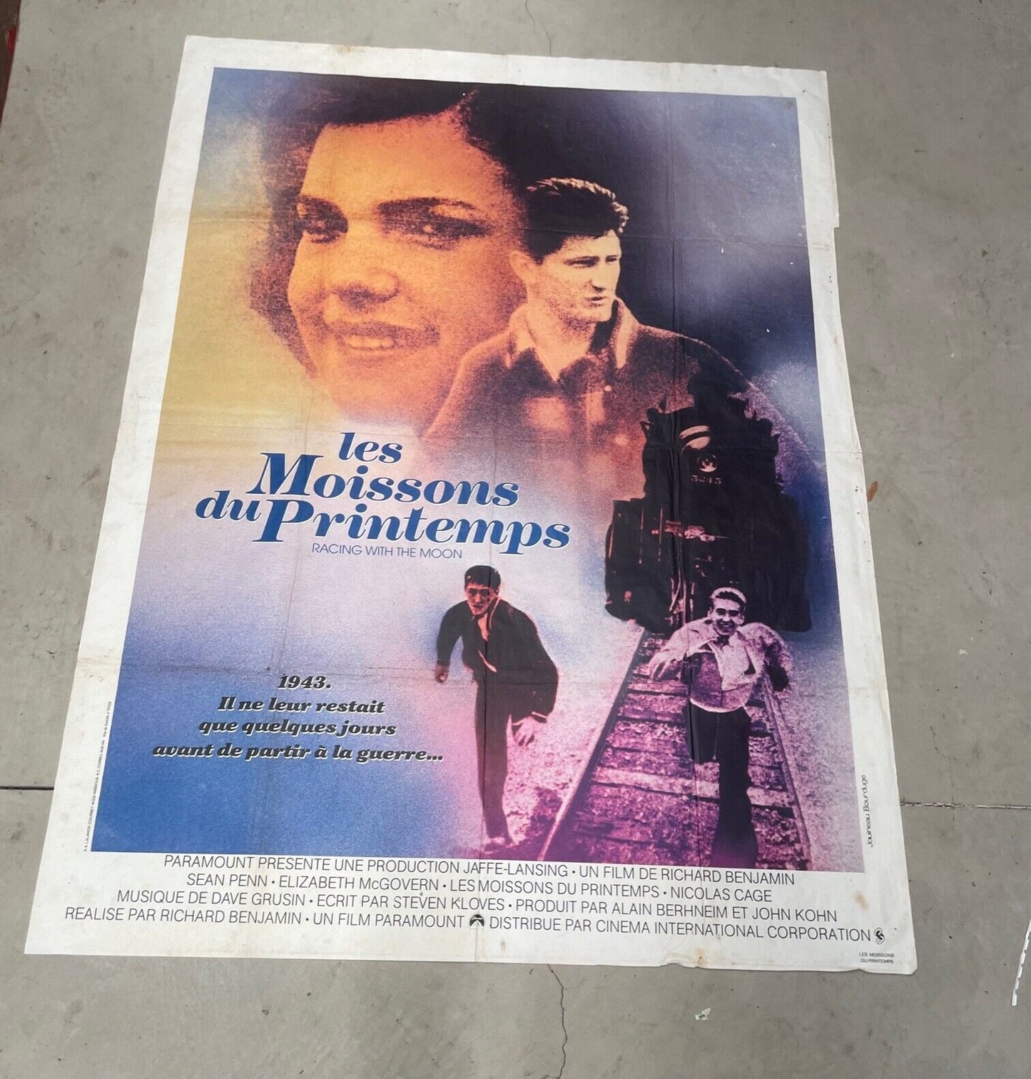 LES MOISSONS DE PRINTEMPS POSTER ORIGINAL 120x160 SEAN PENN