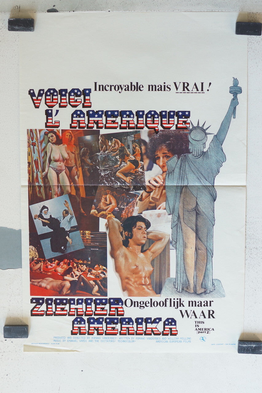 VOICI L’AMERIQUE POSTER ORIGINAL 35X55 Romano Vanderbes