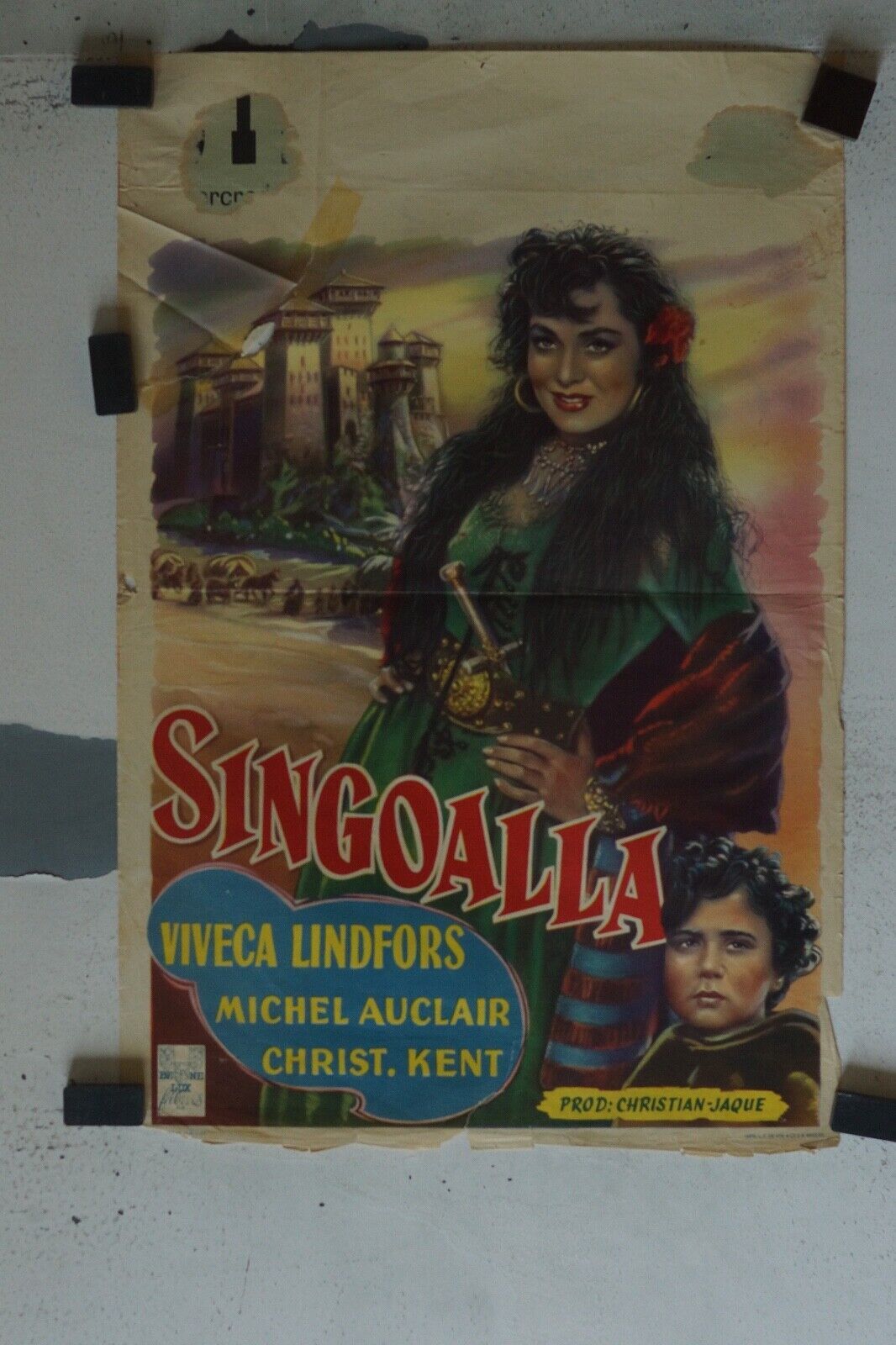 SINGOALLA ORIGINAL MOVIE POSTER 55X37 FERNANDEL