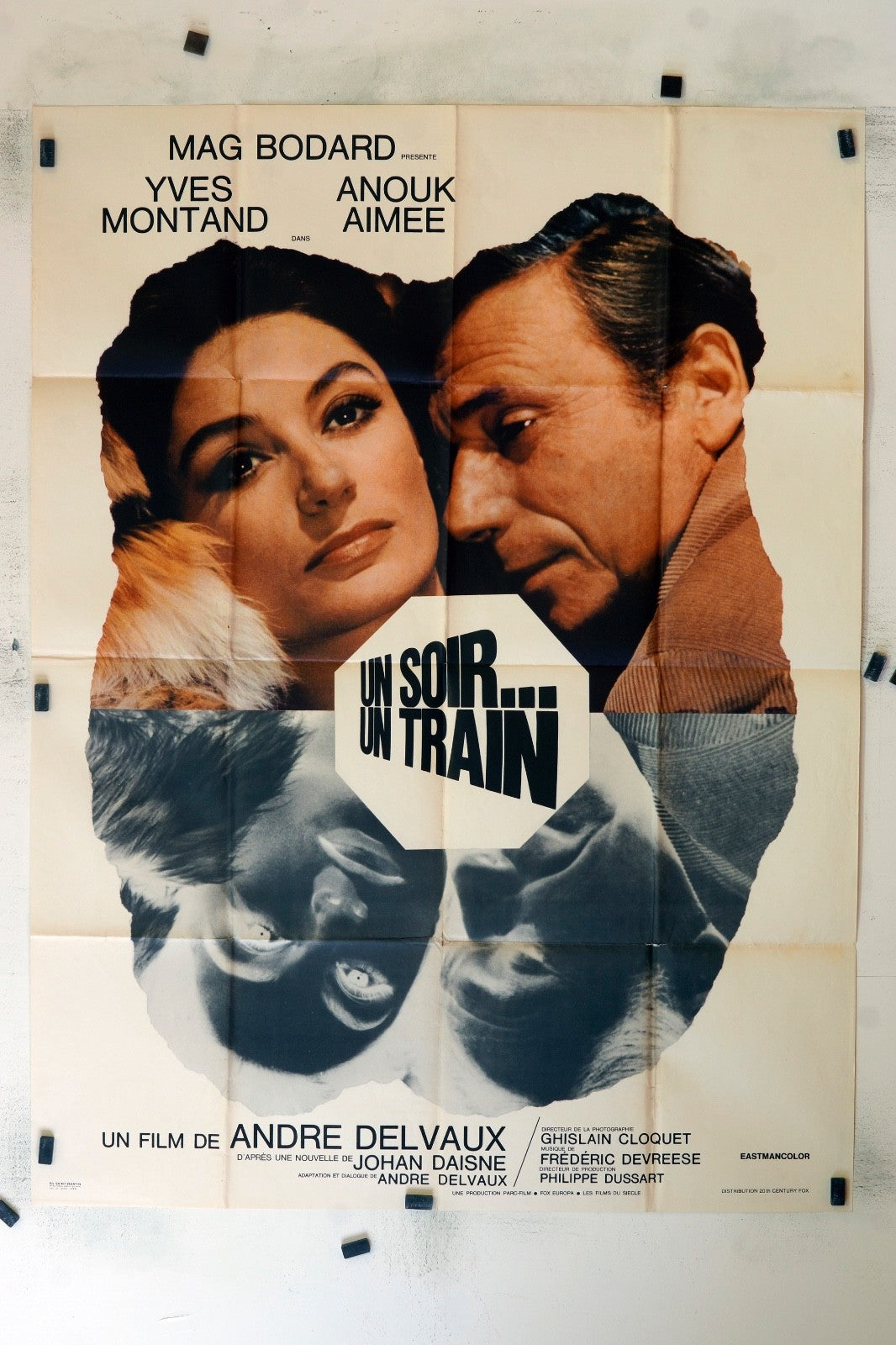 UN SOIR AU TROU YVES MONTANT MOVIE POSTER ORIGINAL 120x160