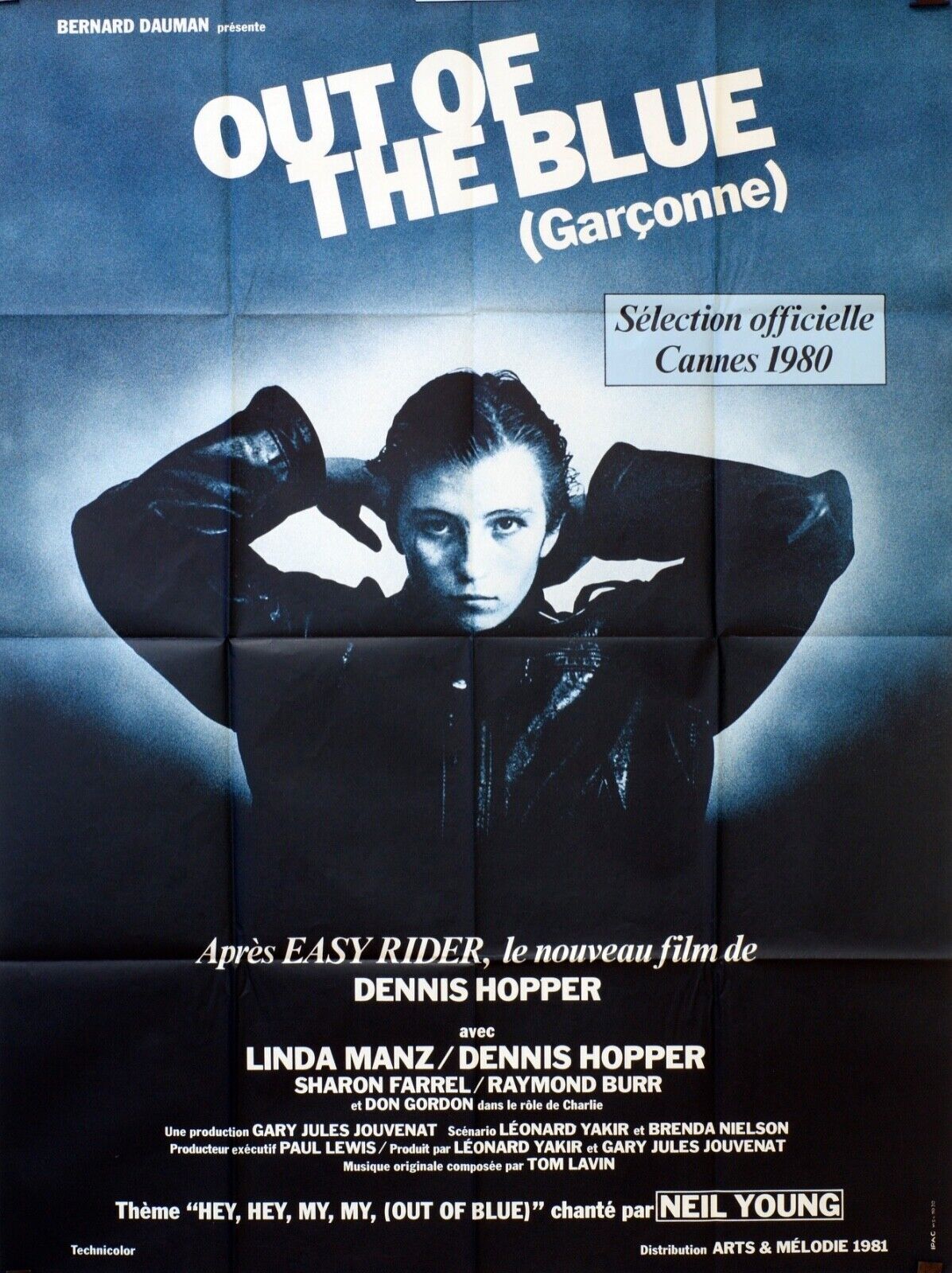 OUT OF THE BLUE MOVIE POSTER ORIGINAL 120x160 LINDA MANZ