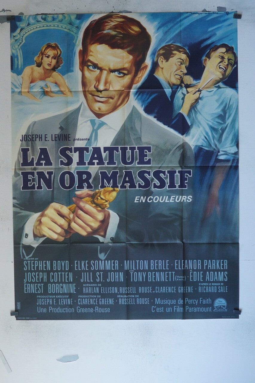 LA STATUE EN OR MASSIF movie poster original (120x160) STEPHEN BOYD, ELKE SOMMER