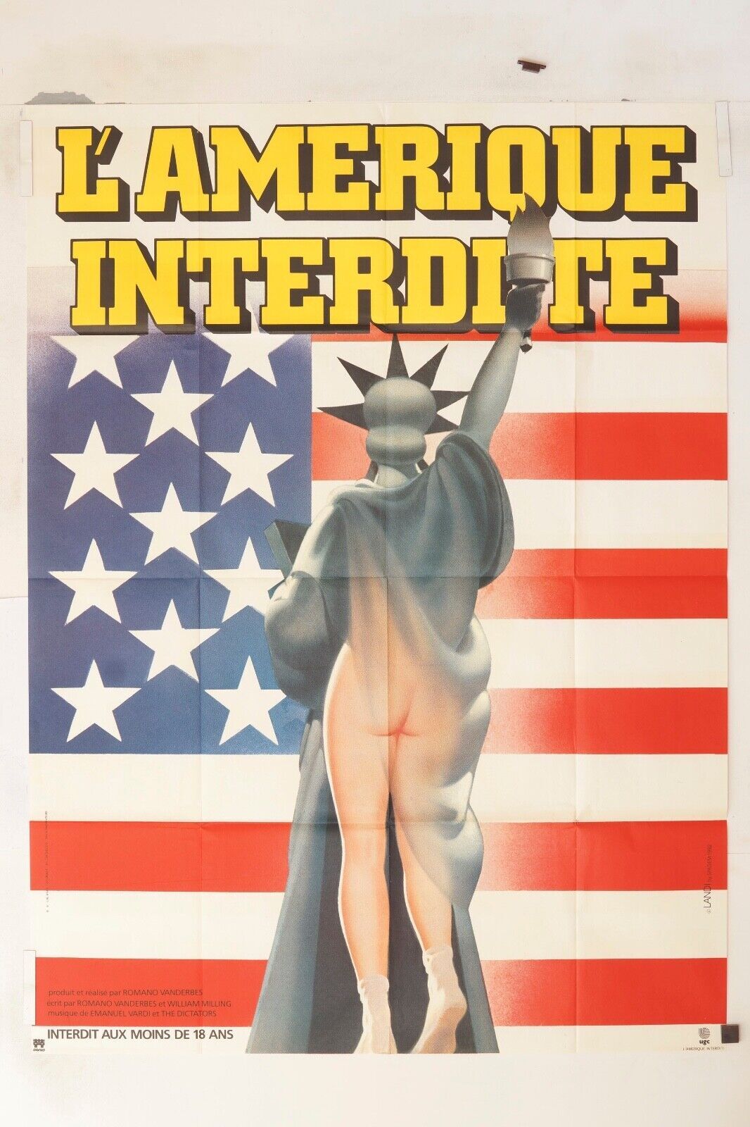 L’AMÉRIQUE INTERDITE MOVIE POSTER ORIGINAL 120x160 JUTTA LAMPE