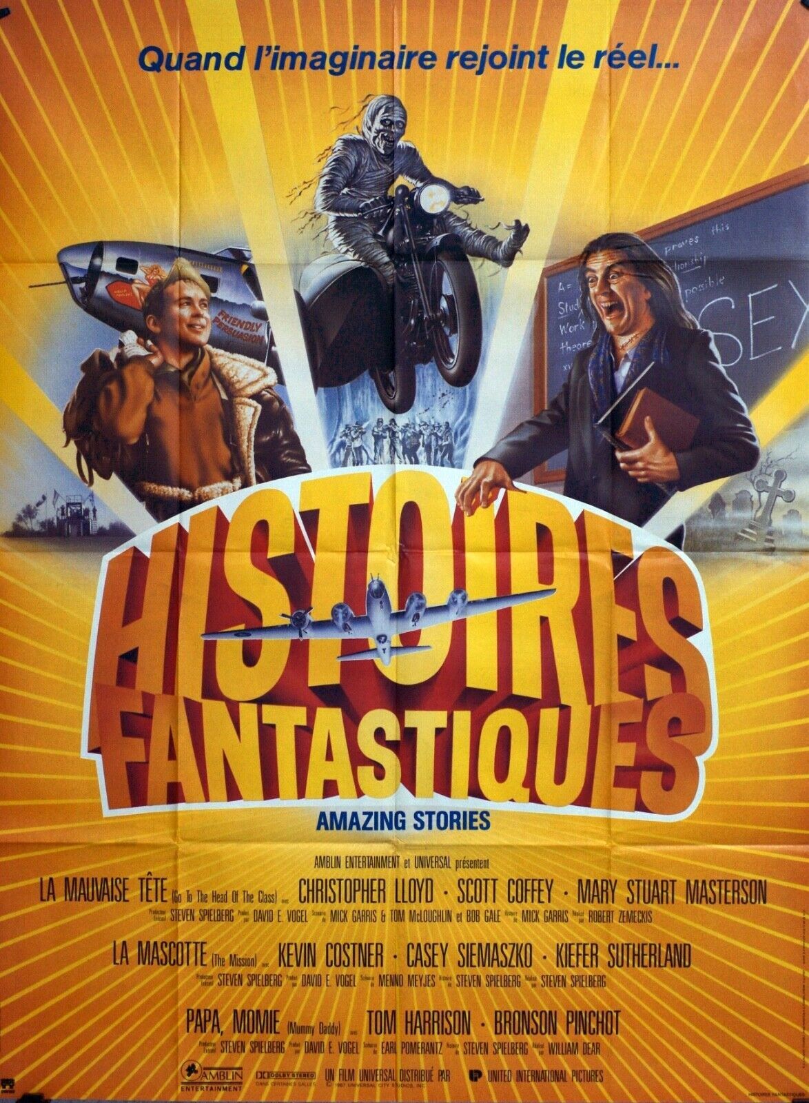 HISTOIRES FANTASTIQUES ORIGINAL MOVIE POSTER 120x160 CHRISTOPHER LLOYD