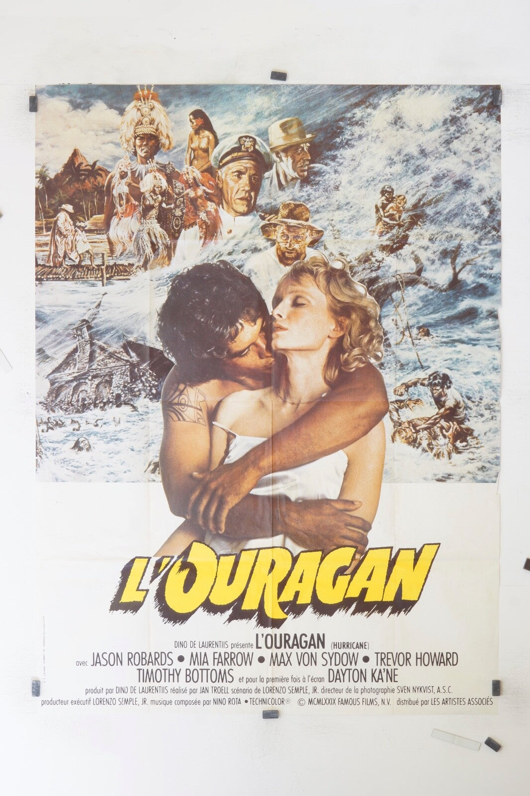 L’OURAGAN MIA FARROW MOVIE POSTER ORIGINAL 120x160