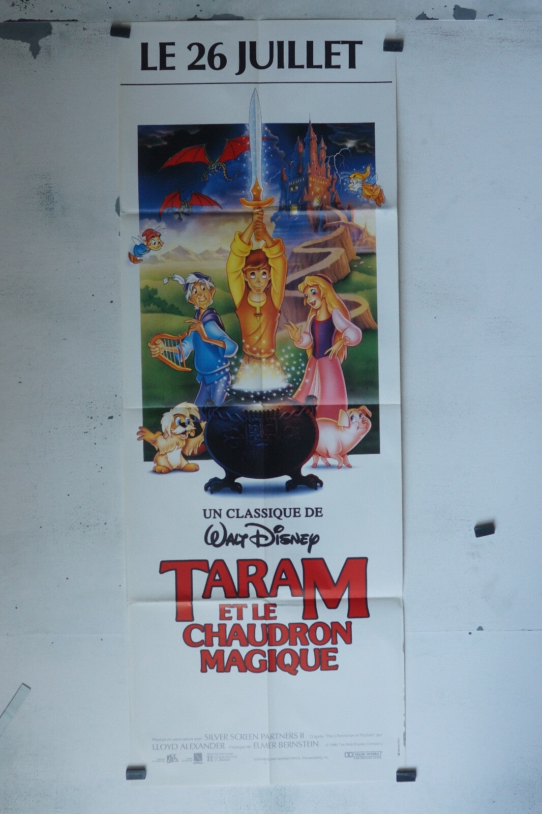 TARAM ET LE CHAUDRON MAGIQUE ORIGINAL POSTER (60X160) WALT DISNEY