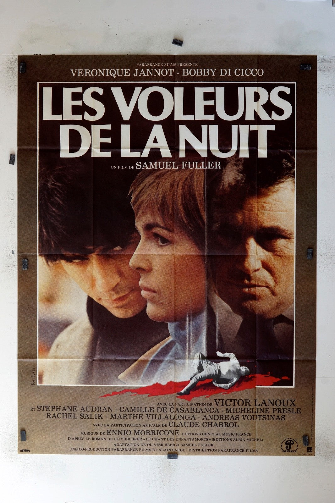 LES VOLEURS DE LA NUIT SAMUEL FULLER 120x160 ORIGINAL MOVIE POSTER