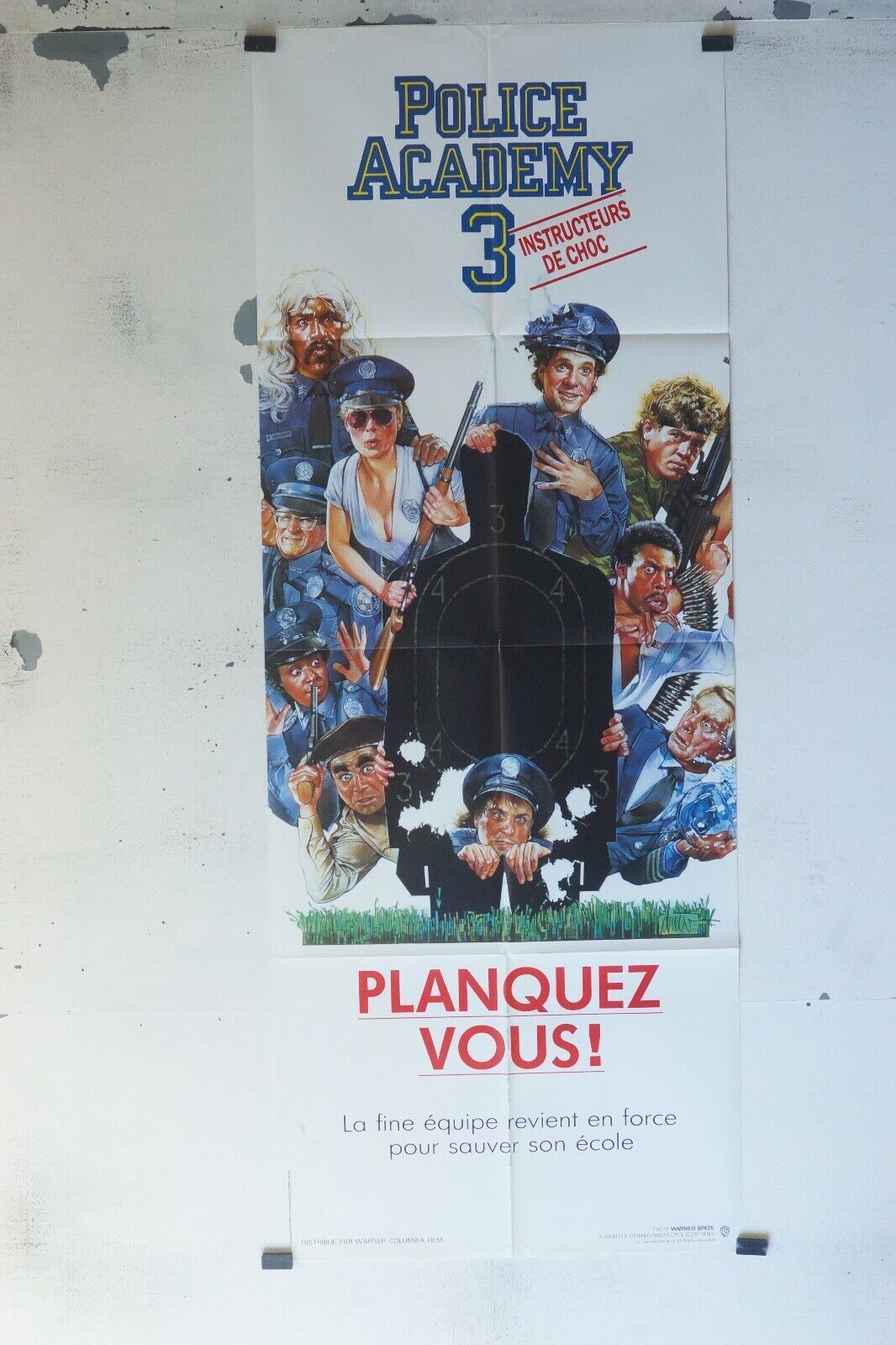 POLICE ACADÉMY 3 MOVIE POSTER ORIGINAL 60x160
