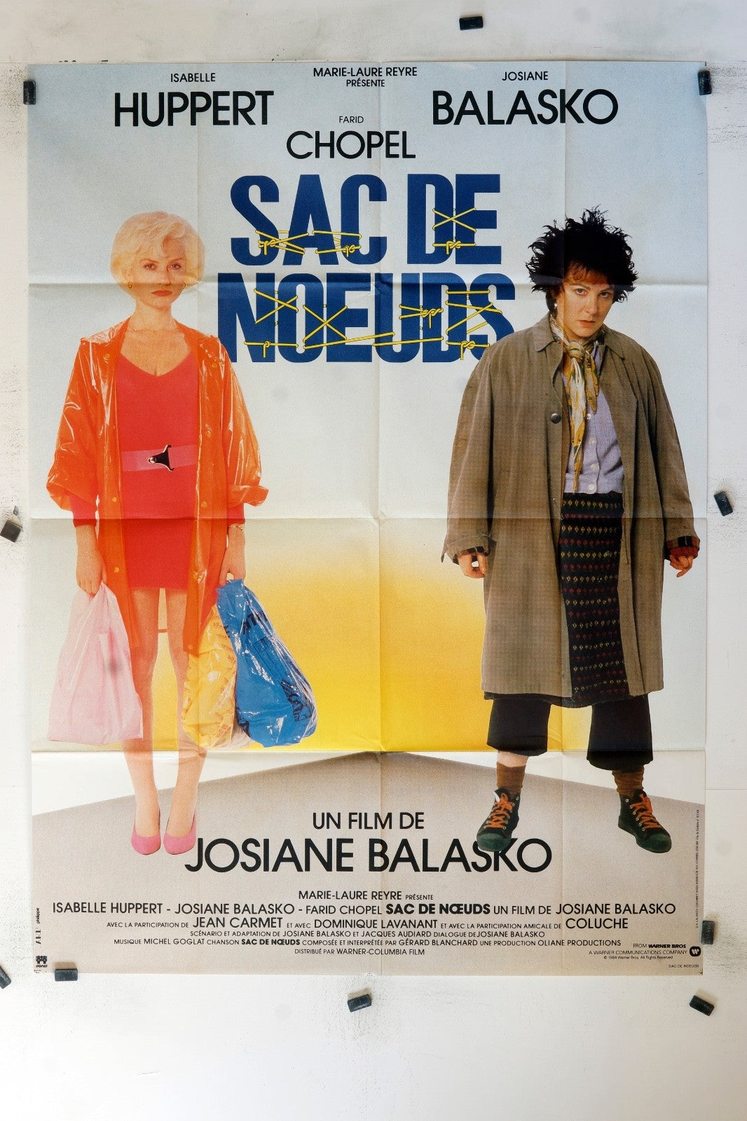 SAC DE NŒUDS ISABELLE HUPPERT MOVIE POSTER ORIGINAL 120x160