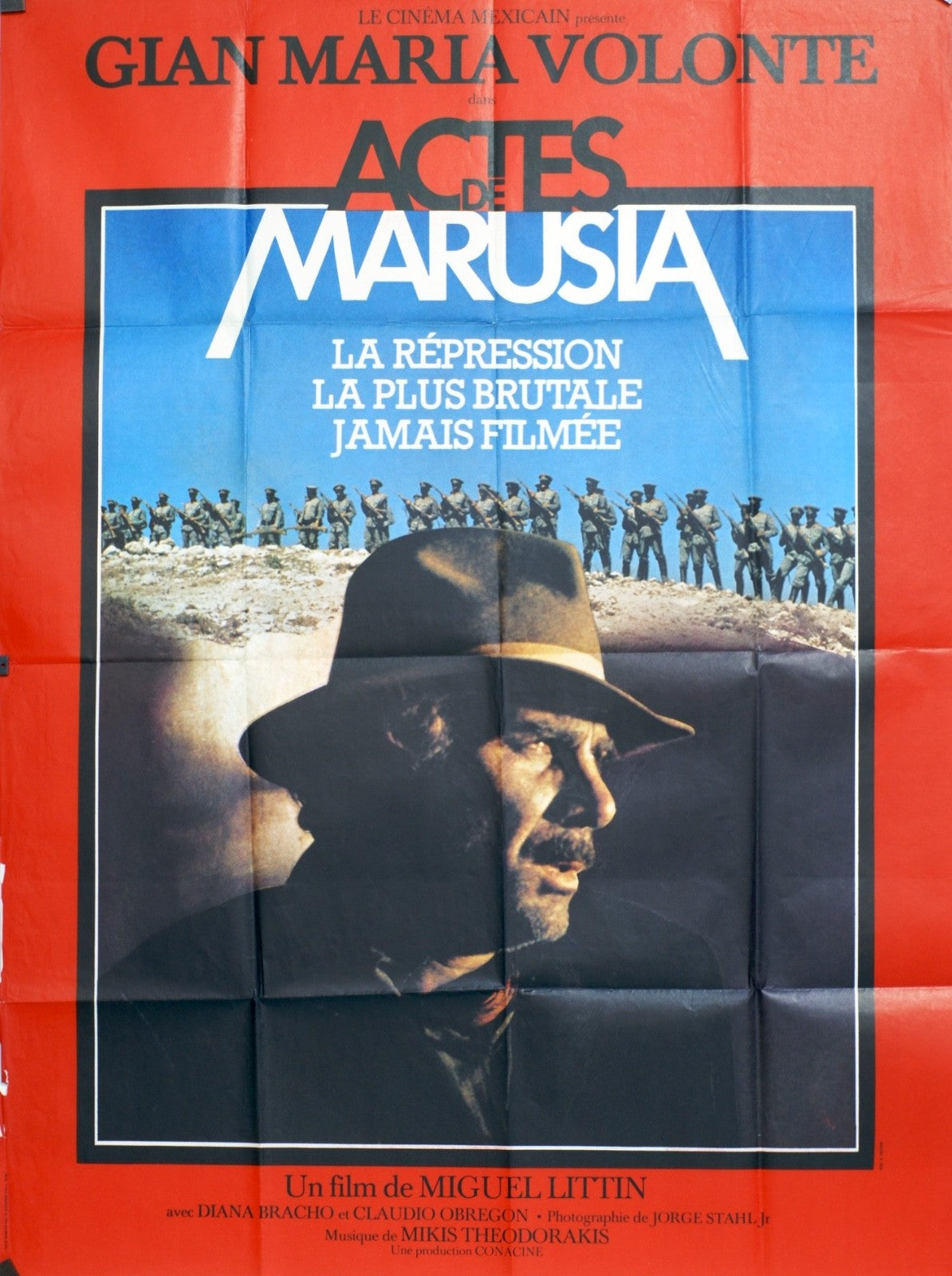 ACTES DE MARUSIA GIAN MARIA VOLONTE movie poster ORIGINAL 120x160